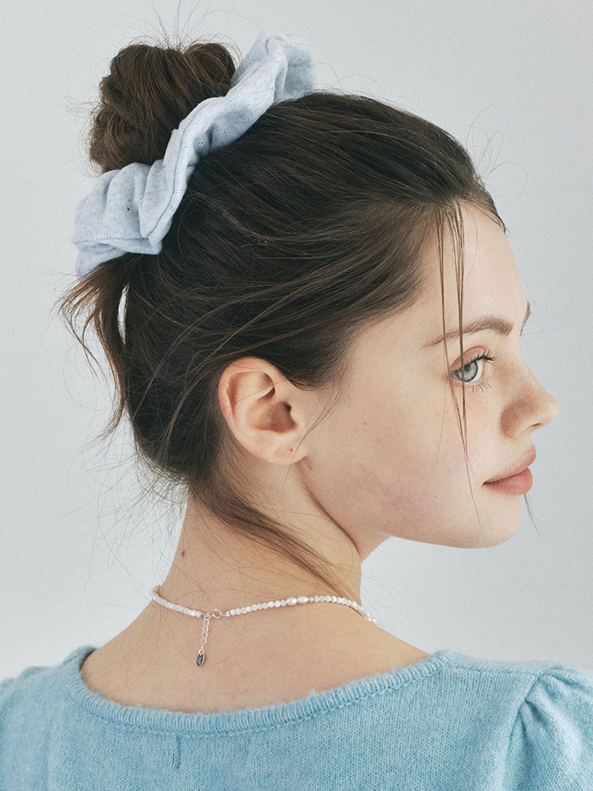 앵브록스(ENGBROX) cozy pointelle scrunchie_3 colors