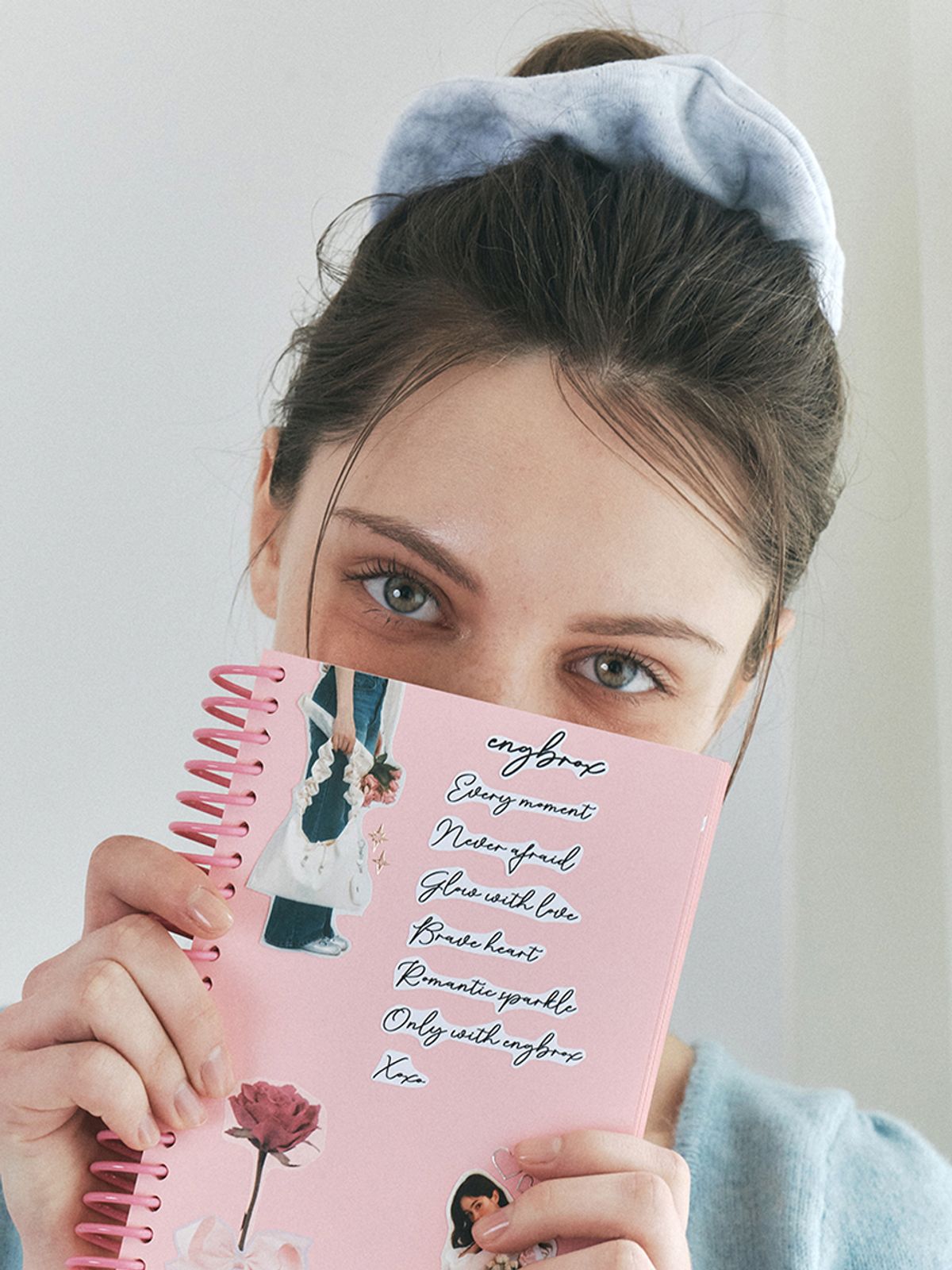 앵브록스(ENGBROX) cozy pointelle scrunchie_3 colors