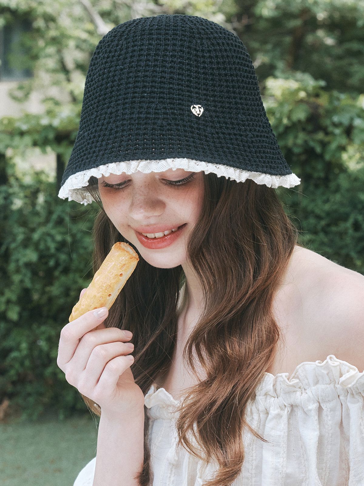 앵브록스(ENGBROX) dandelion lace bucket hat_2 colors