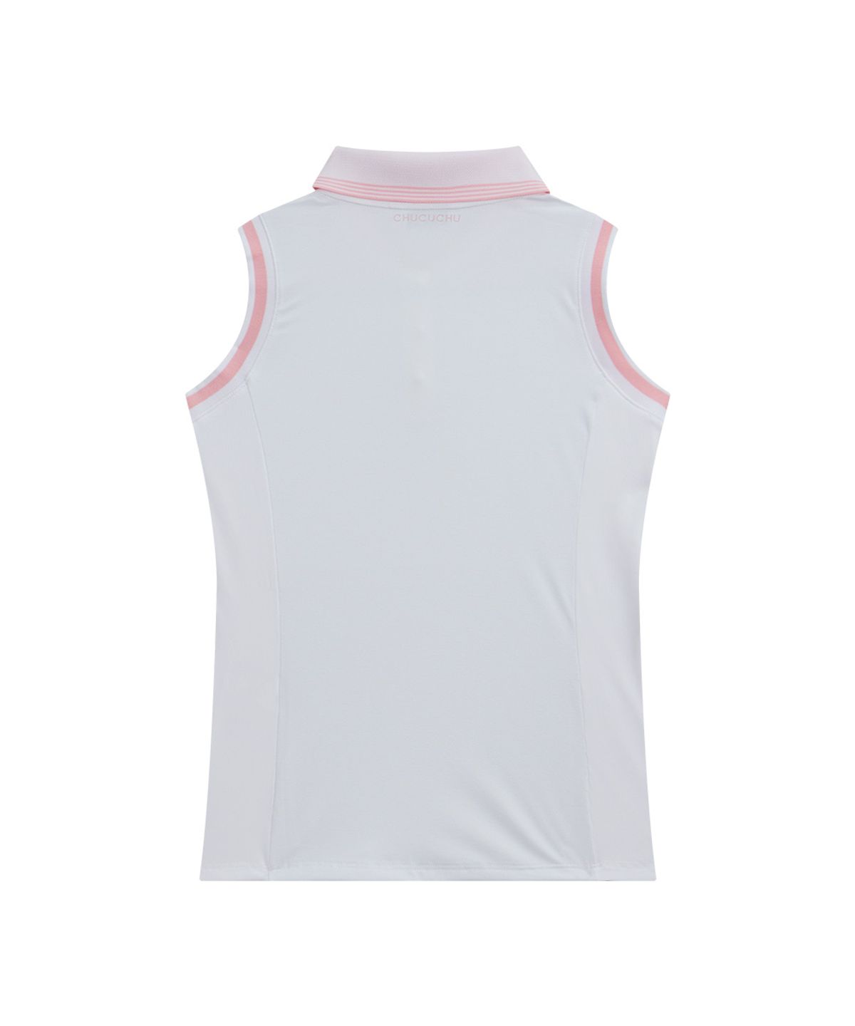 츄쿠츄(CHUCUCHU) 쿨링 카라 슬리브리스 탑 ((WHITE)) CBFSS-TS010W