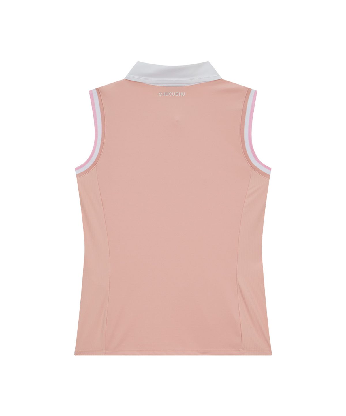 츄쿠츄(CHUCUCHU) 멜로우 카라 슬리브리스 탑 (PINK) CBFSS-TS011W