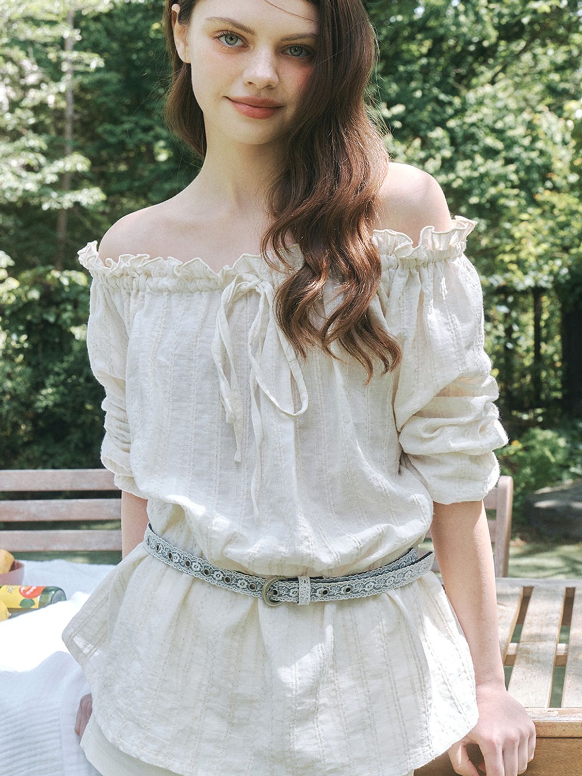 앵브록스(ENGBROX) floret lace belt_2 colors