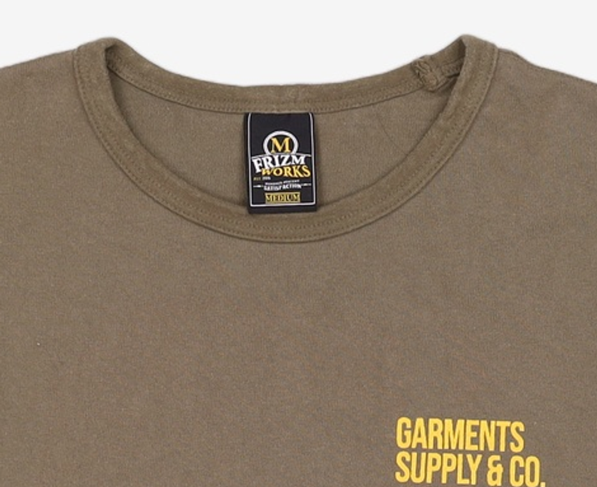 프리즘웍스(FRIZMWORKS) SERVICE LABEL TEE _ OLIVE M
