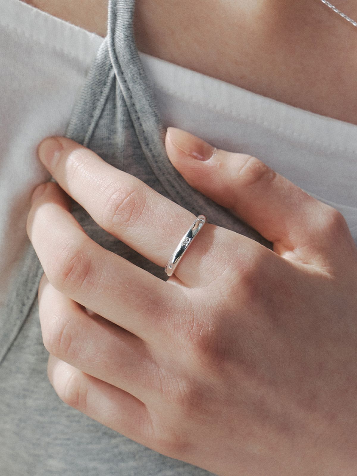 앵브록스(ENGBROX) [silver925] glowy cubic ring