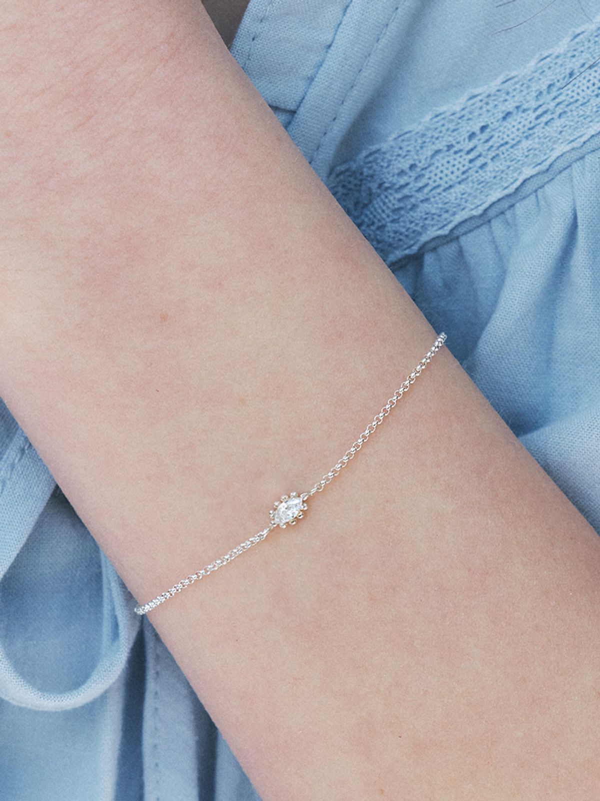 앵브록스(ENGBROX) [silver925] sugarpetal cubic bracelet
