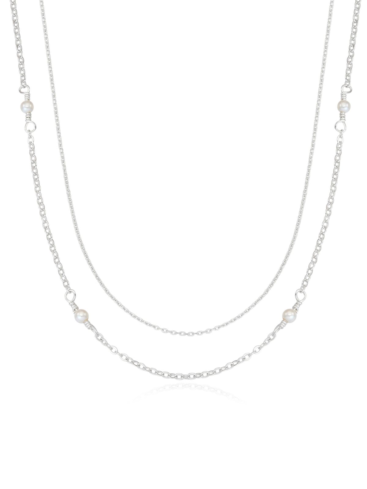 앵브록스(ENGBROX) cloudy pearl layered necklace