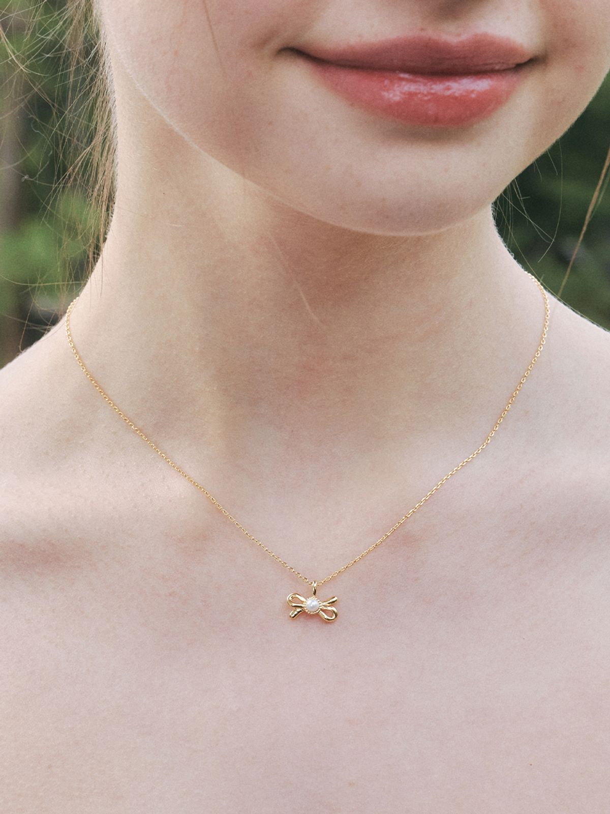 앵브록스(ENGBROX) soppy ribbon necklace_2 colors