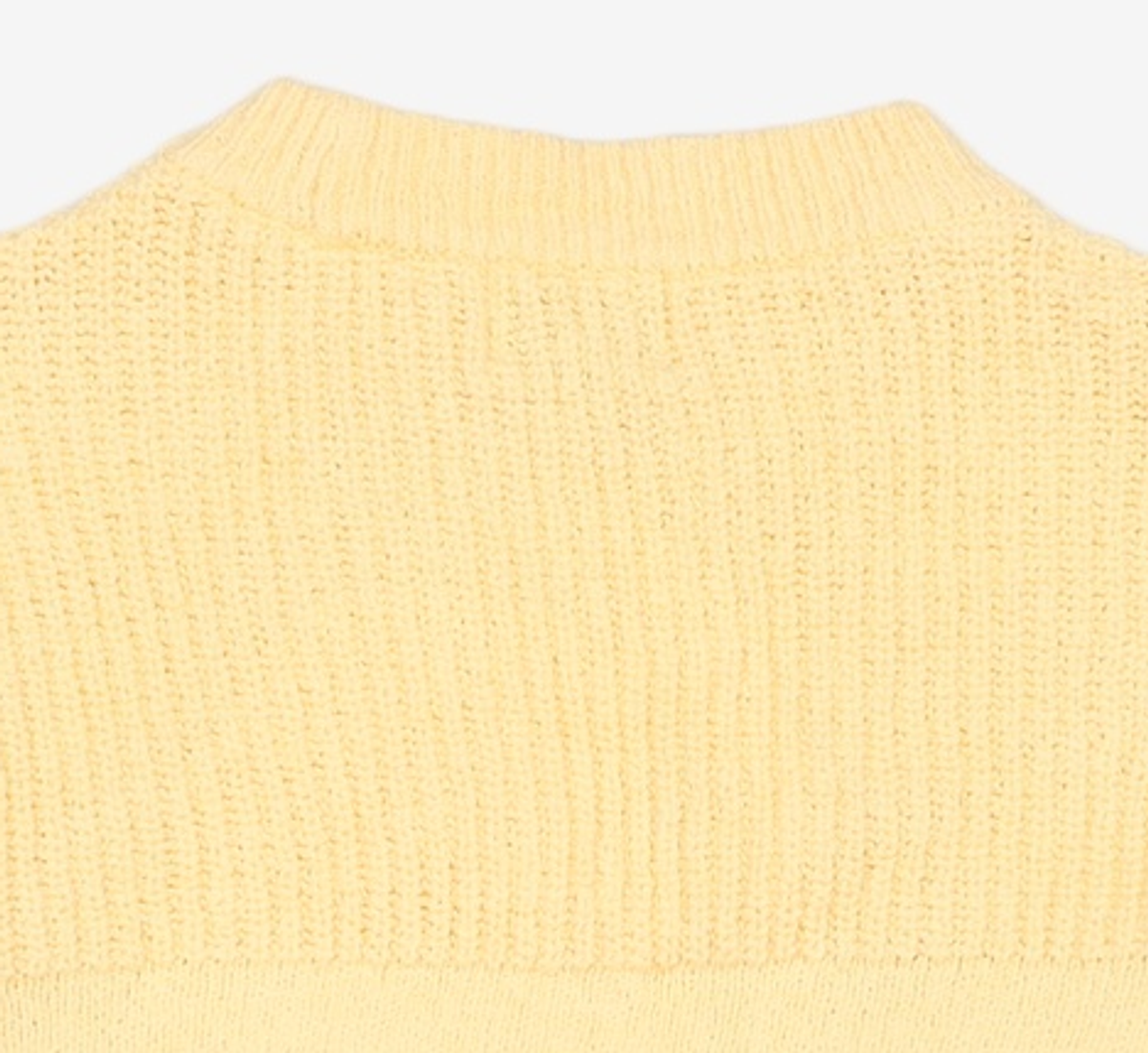 마리떼 프랑소와 저버(MARITHÉ + FRANҪOIS GIRBAUD) W BOUCLE CROP KNIT light yellow OS