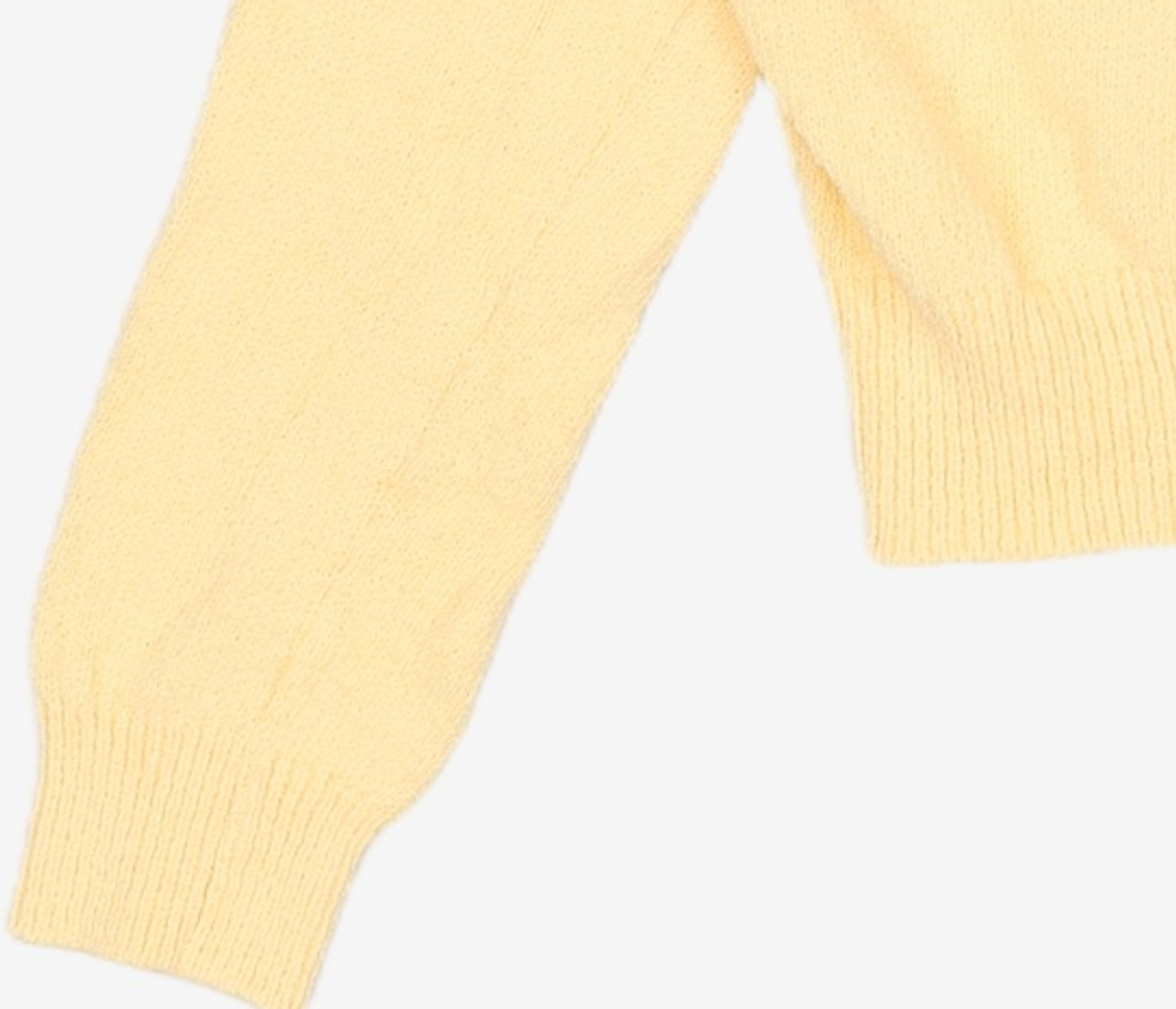 마리떼 프랑소와 저버(MARITHÉ + FRANҪOIS GIRBAUD) W BOUCLE CROP KNIT light yellow OS