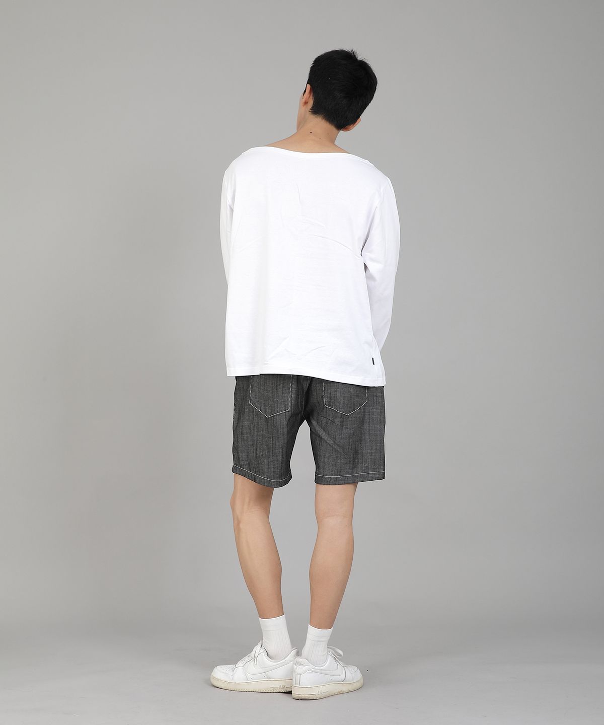 세인트크루(SAINTCREW) 무지 보트넥 긴팔티셔츠 RBL-878 화이트
