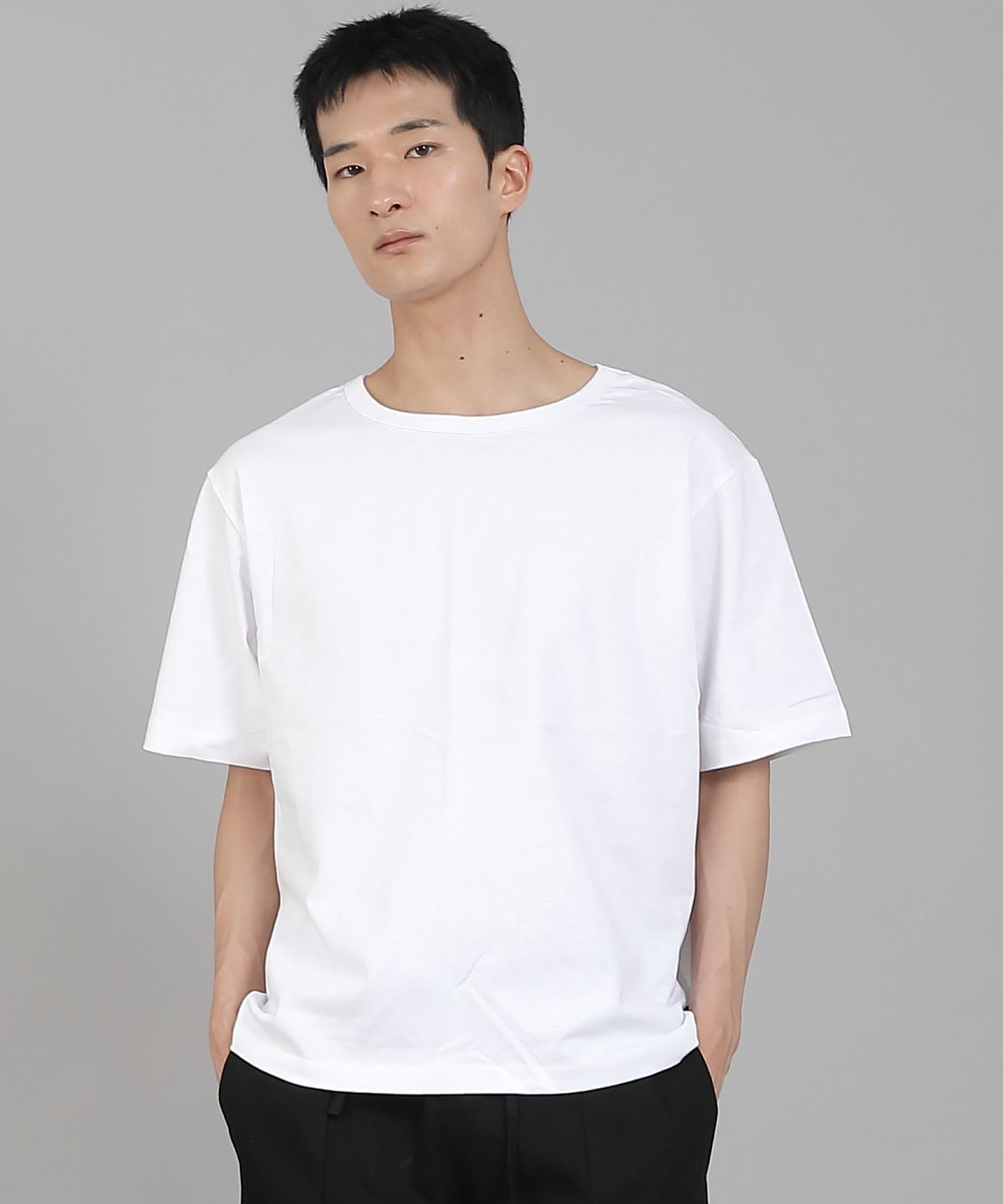 세인트크루(SAINTCREW) 무지 R넥 반팔티셔츠 RSR-880 화이트