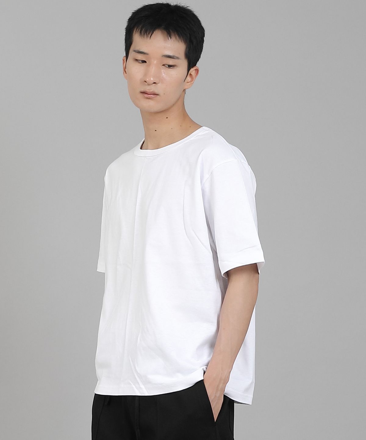 세인트크루(SAINTCREW) 무지 R넥 반팔티셔츠 RSR-880 화이트