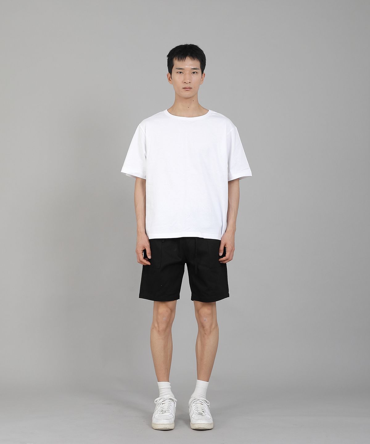 세인트크루(SAINTCREW) 무지 R넥 반팔티셔츠 RSR-880 화이트