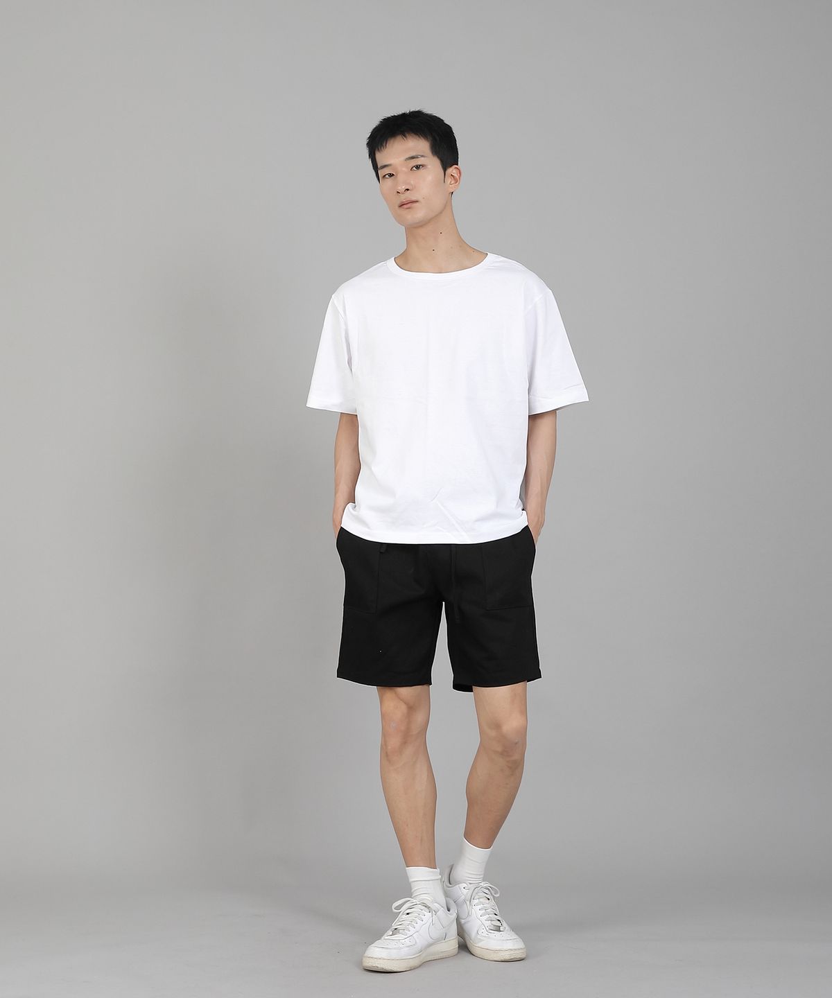 세인트크루(SAINTCREW) 무지 R넥 반팔티셔츠 RSR-880 화이트