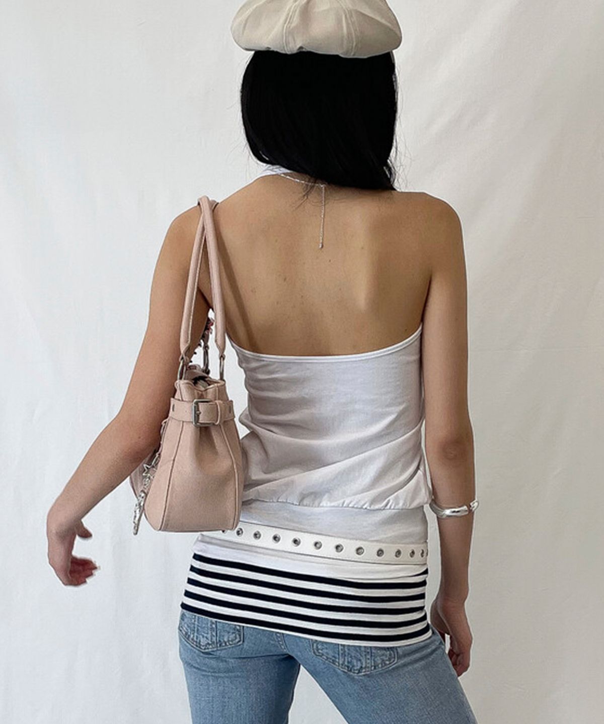디망쉬(DIMANCHE) Rosy Top (white)