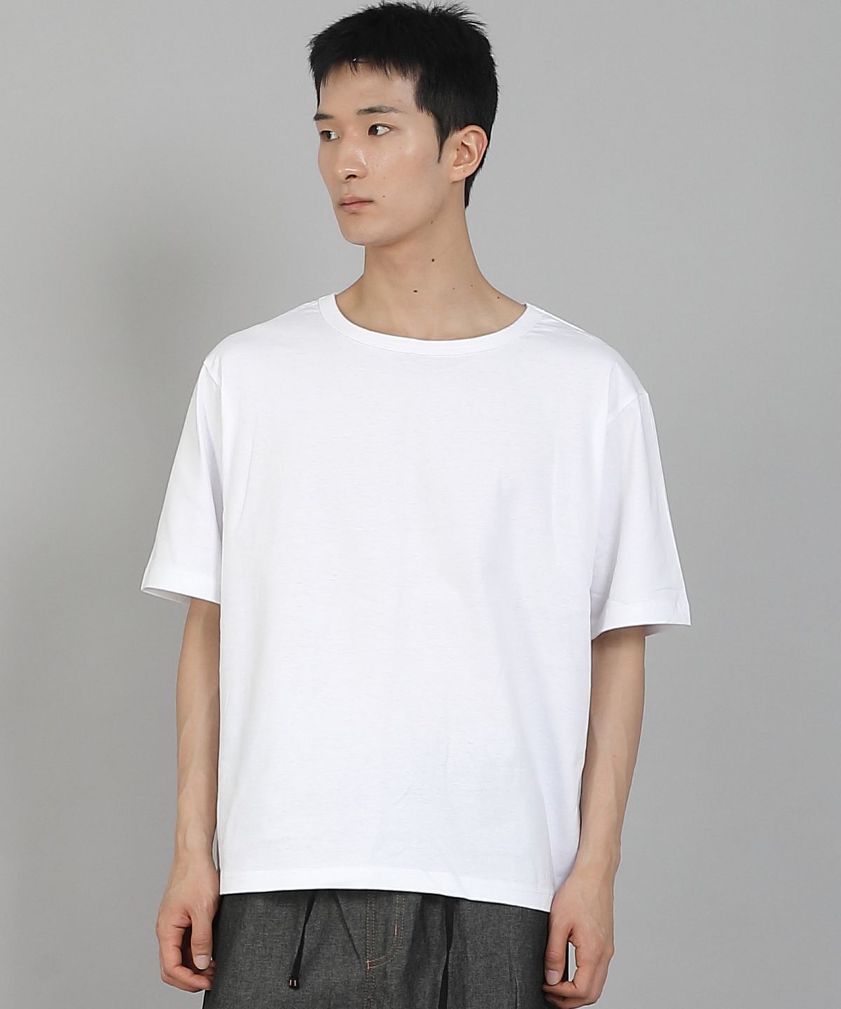 세인트크루(SAINTCREW) 무지 R넥 16s코튼 반팔티셔츠 RCS-892 화이트