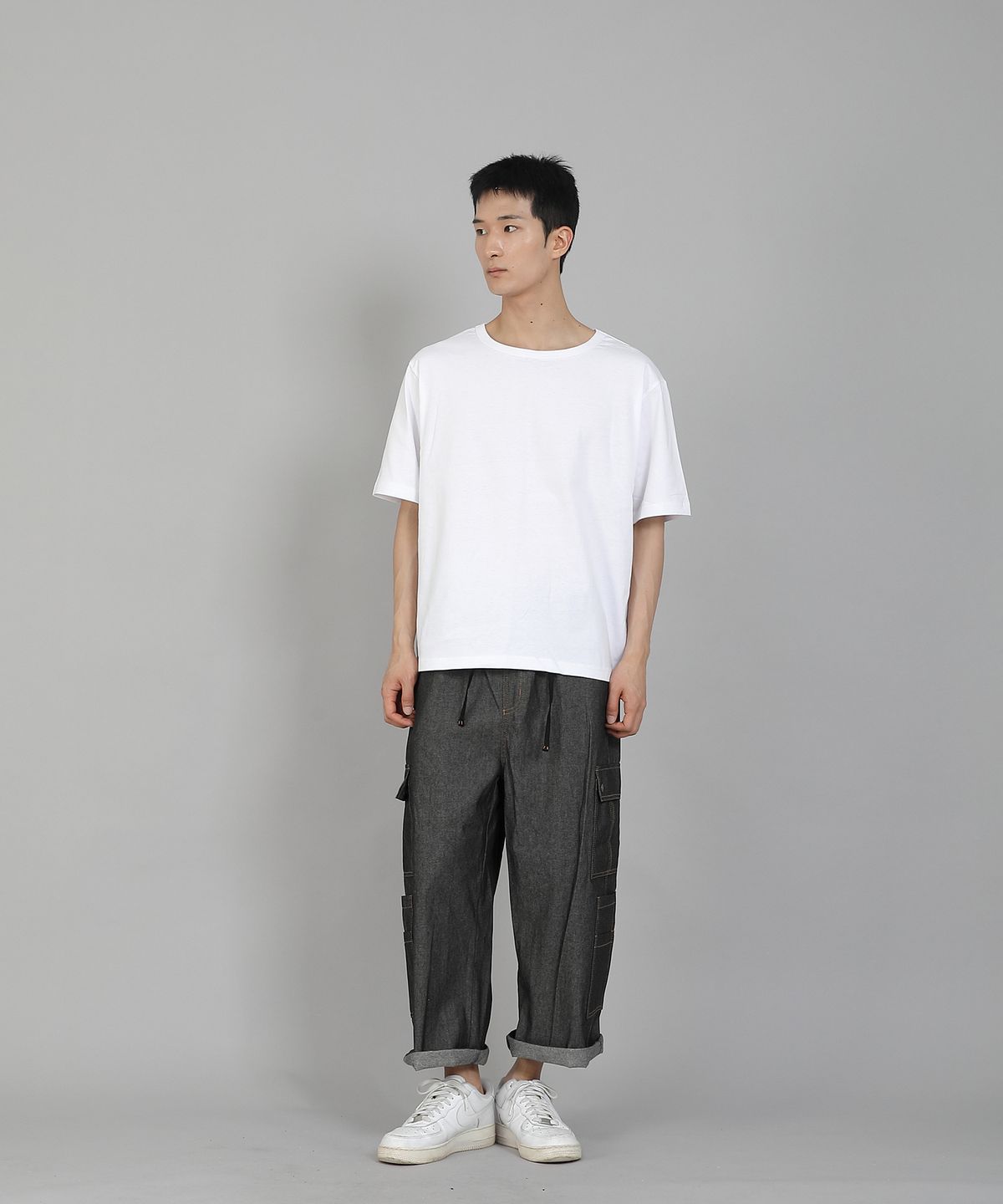 세인트크루(SAINTCREW) 무지 R넥 16s코튼 반팔티셔츠 RCS-892 화이트