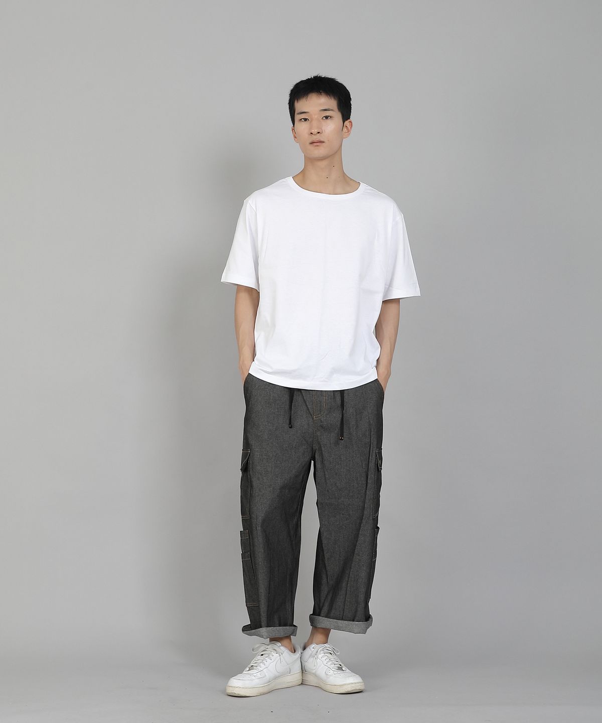 세인트크루(SAINTCREW) 무지 R넥 16s코튼 반팔티셔츠 RCS-892 화이트