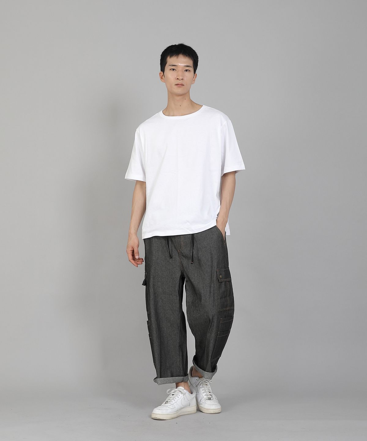 세인트크루(SAINTCREW) 무지 R넥 16s코튼 반팔티셔츠 RCS-892 화이트