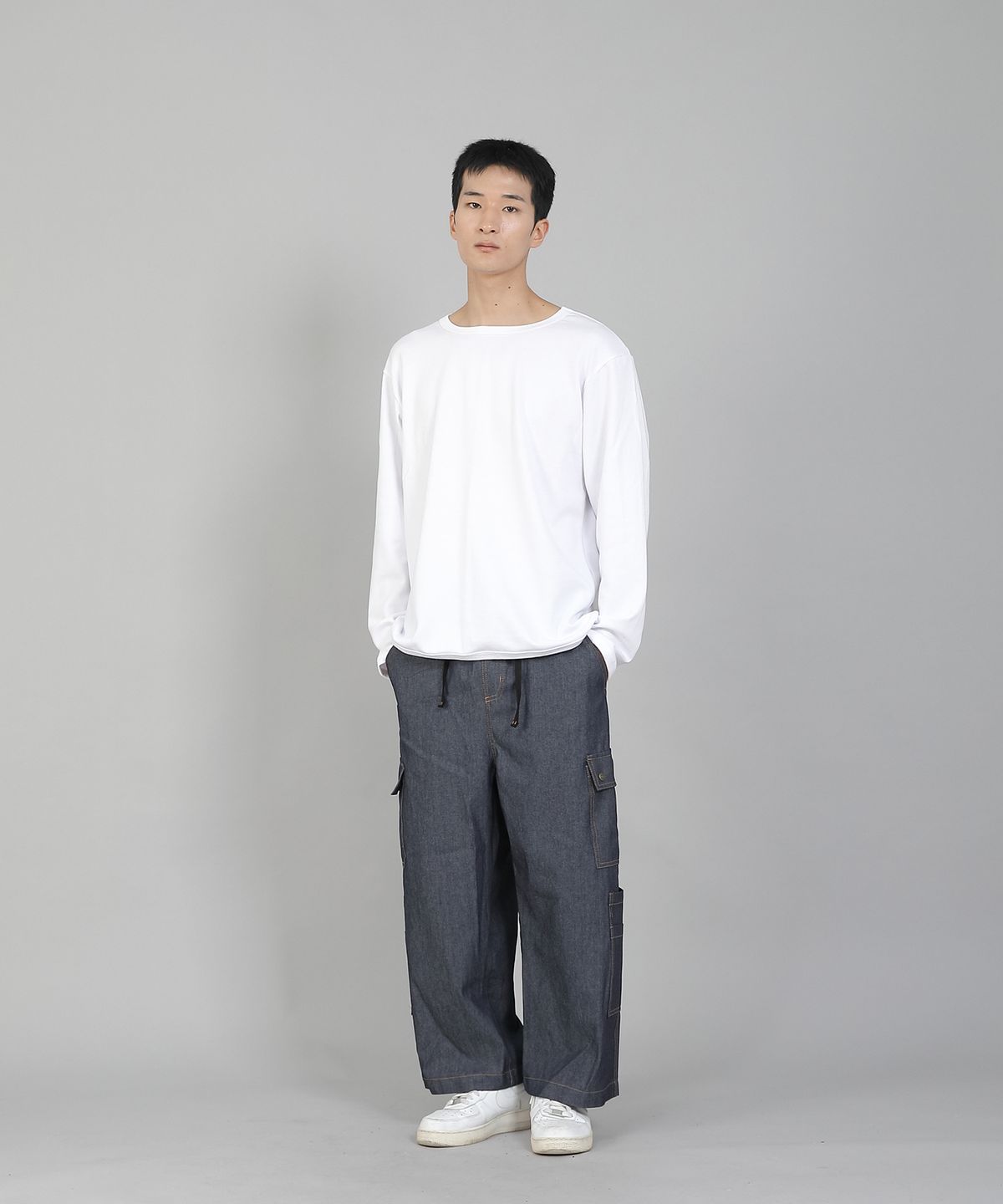 세인트크루(SAINTCREW) 더블카고 9부 팬츠 DCP-382 데님 라이트인디고