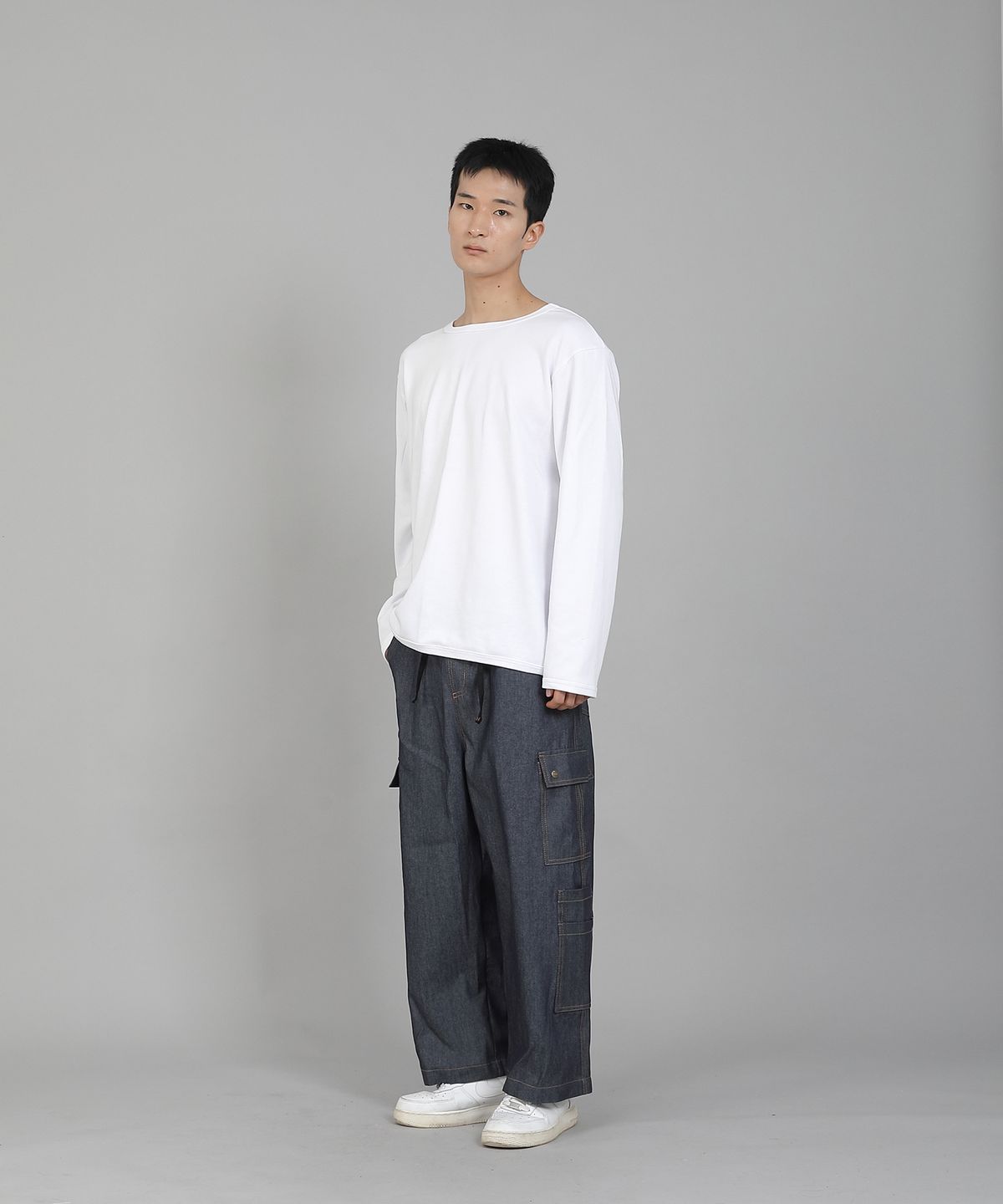 세인트크루(SAINTCREW) 더블카고 9부 팬츠 DCP-382 데님 라이트인디고