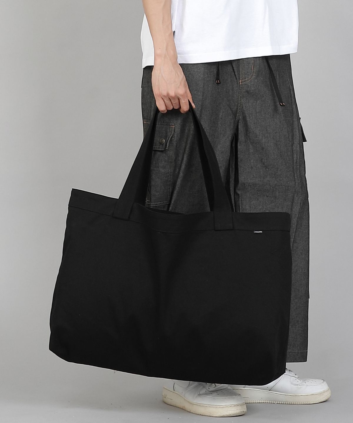 세인트크루(SAINTCREW) 무지 EX와이드 에코백 MPP-162 블랙