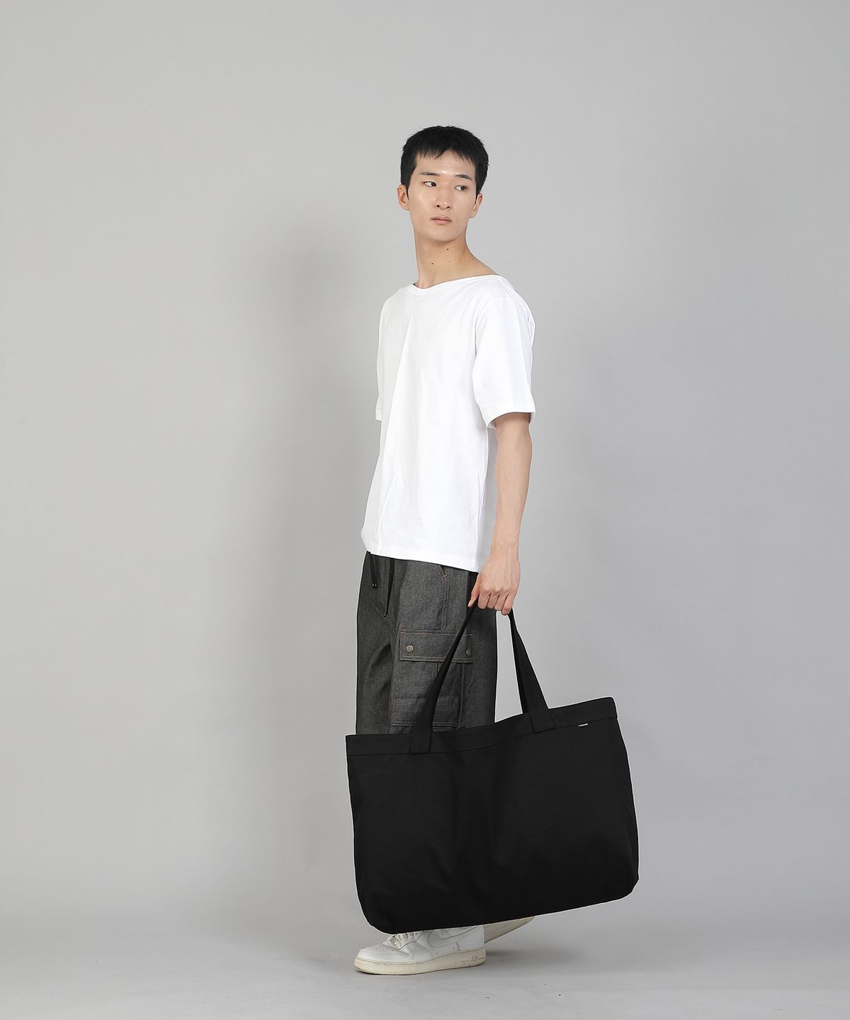 세인트크루(SAINTCREW) 무지 EX와이드 에코백 MPP-162 블랙