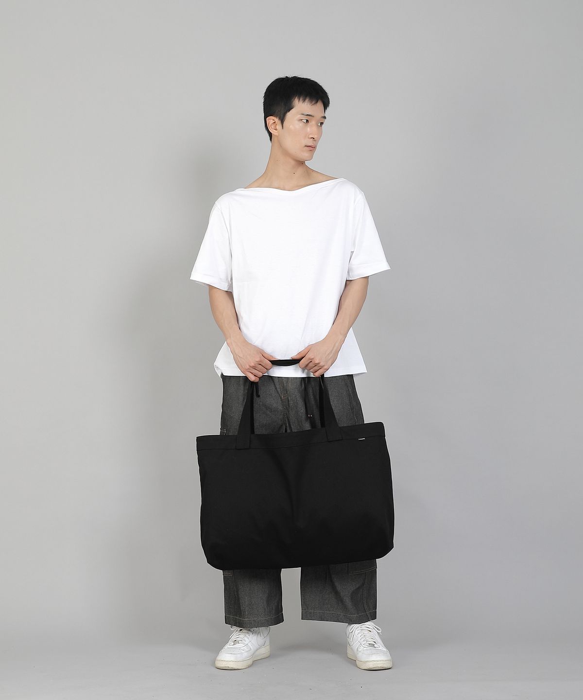 세인트크루(SAINTCREW) 무지 EX와이드 에코백 MPP-162 블랙