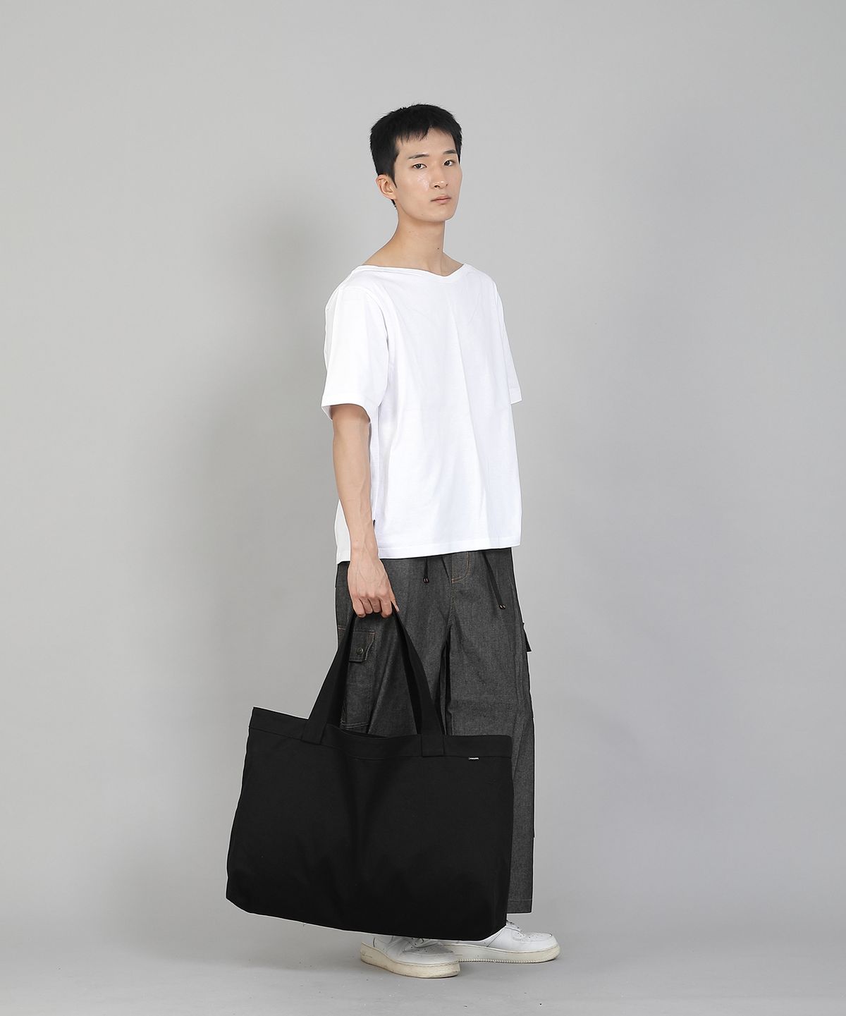 세인트크루(SAINTCREW) 무지 EX와이드 에코백 MPP-162 블랙