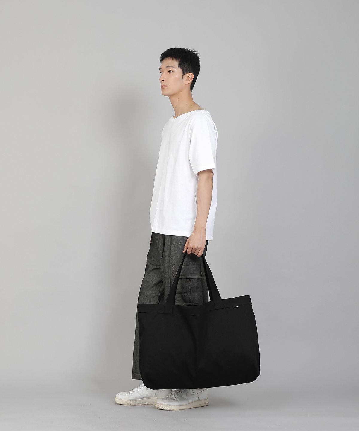 세인트크루(SAINTCREW) 무지 EX와이드 에코백 MPP-162 블랙
