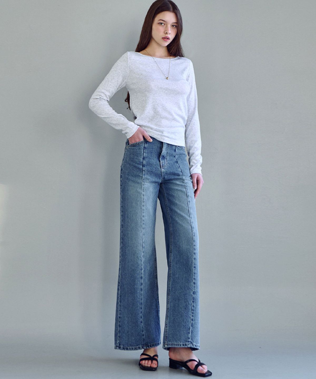 루시다(LUSIDA) [2PACK] 필 소프트 롱슬리브 티셔츠