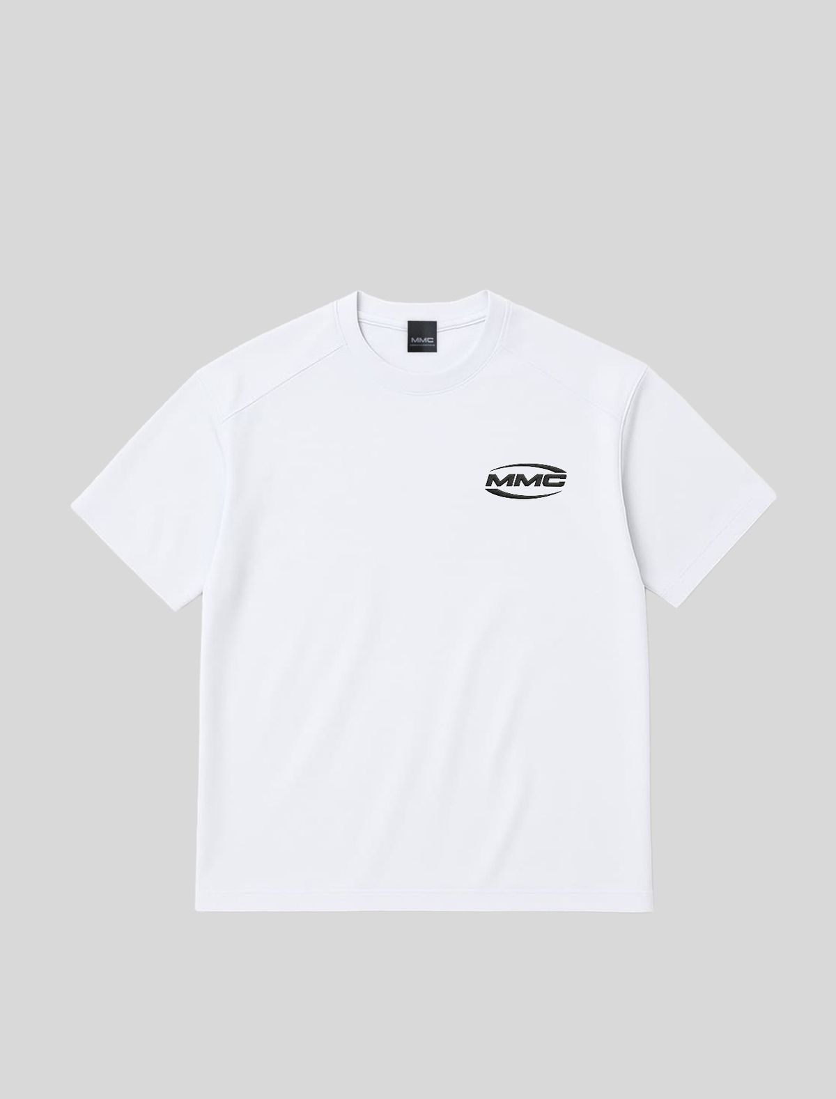 마인드머슬커넥션(MMC) 플레임로고 헤비 절개 숏슬리브 [WHITE]