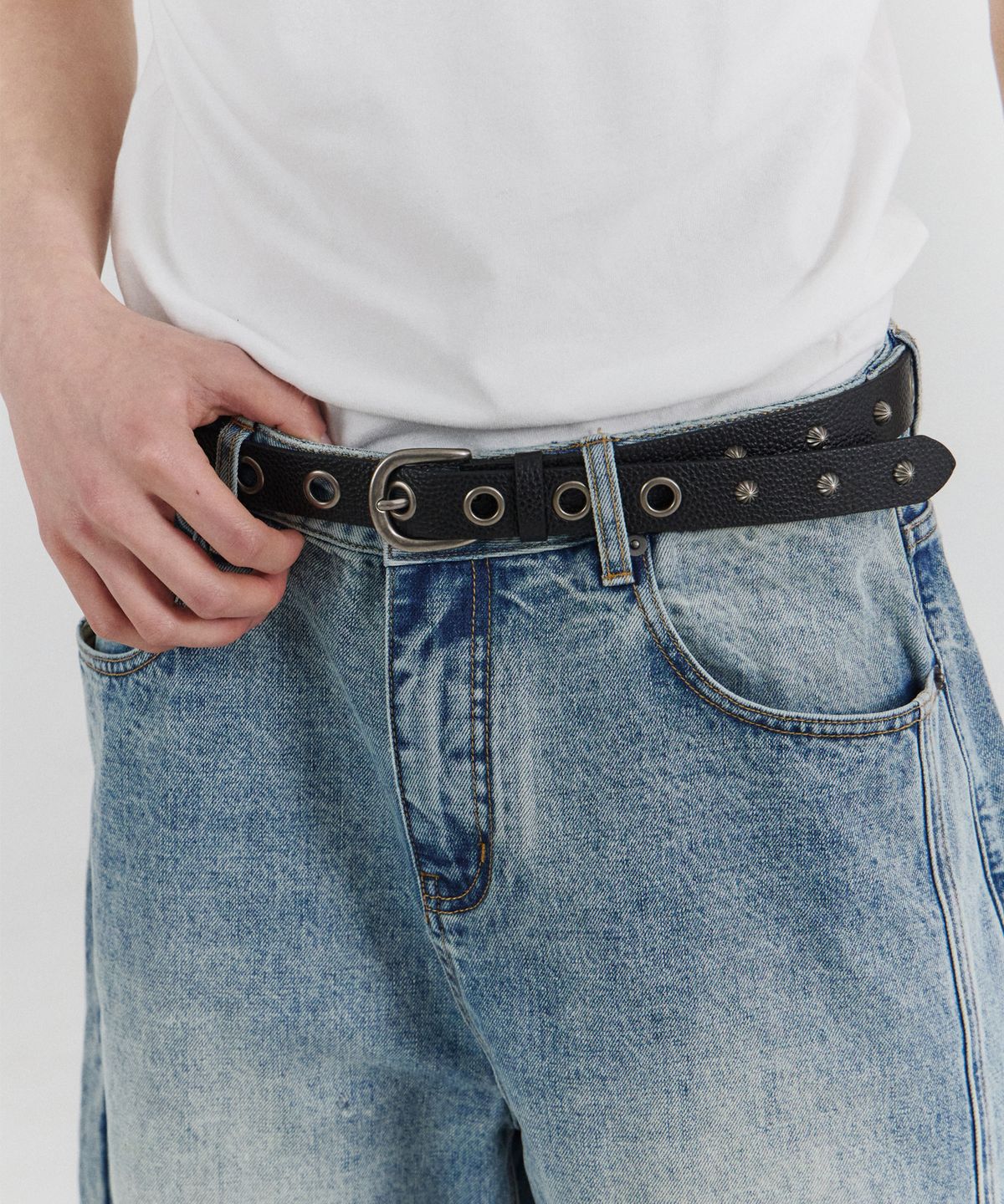 포스센스티브(FORCESENSITIVE) FST LEATHER  BELT (BK)