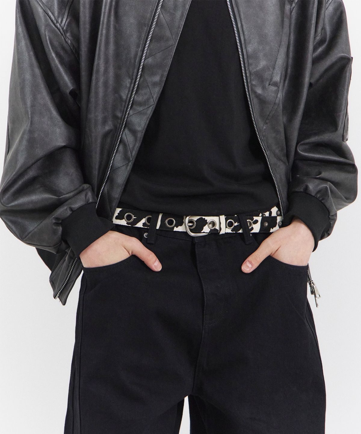 포스센스티브(FORCESENSITIVE) FST LEATHER  BELT (ZEBRA)