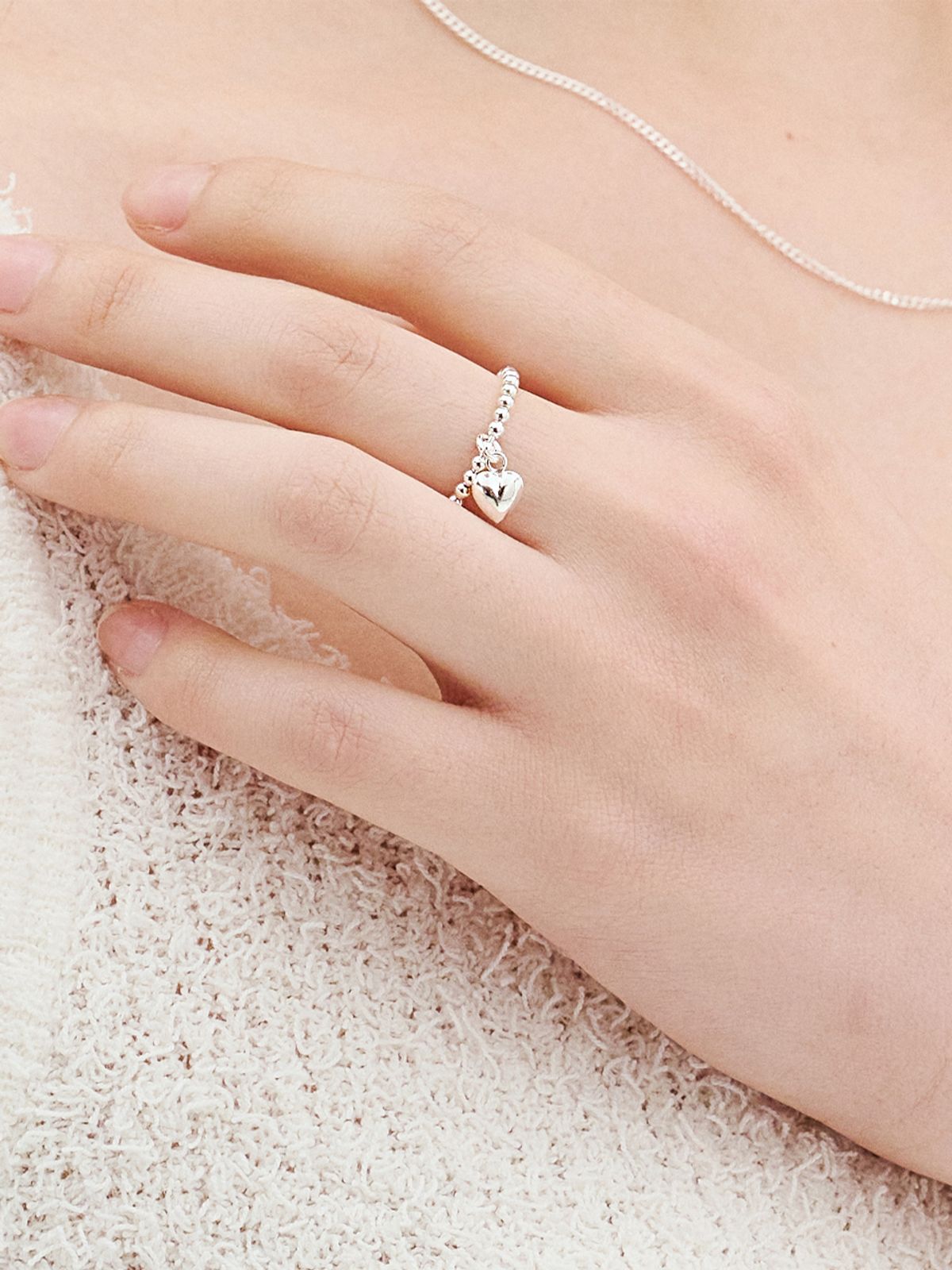 토우트(TOUT) heart ring 925 silver