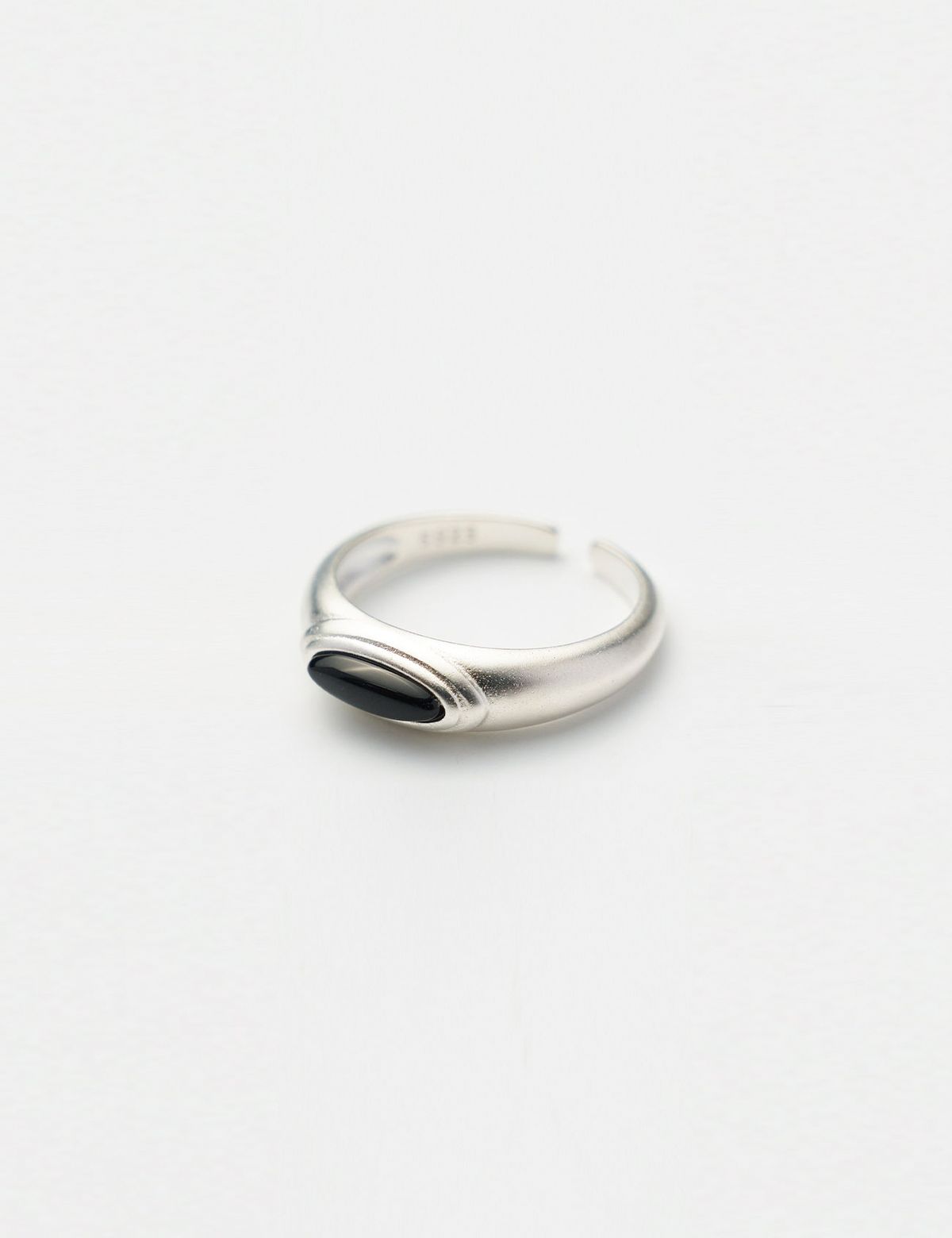 토우트(TOUT) onyx open ring 925 silver
