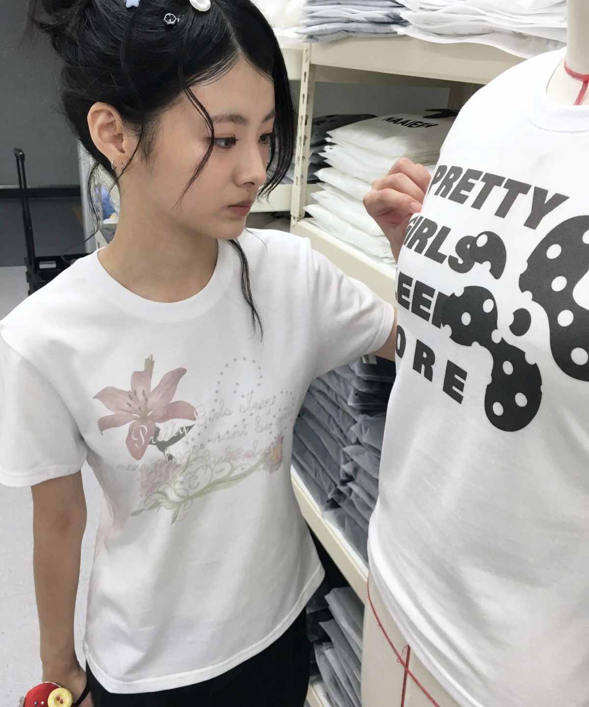 나이엔(NAAIEEN) 로투스 코어 슬림핏 반팔 티셔츠 화이트