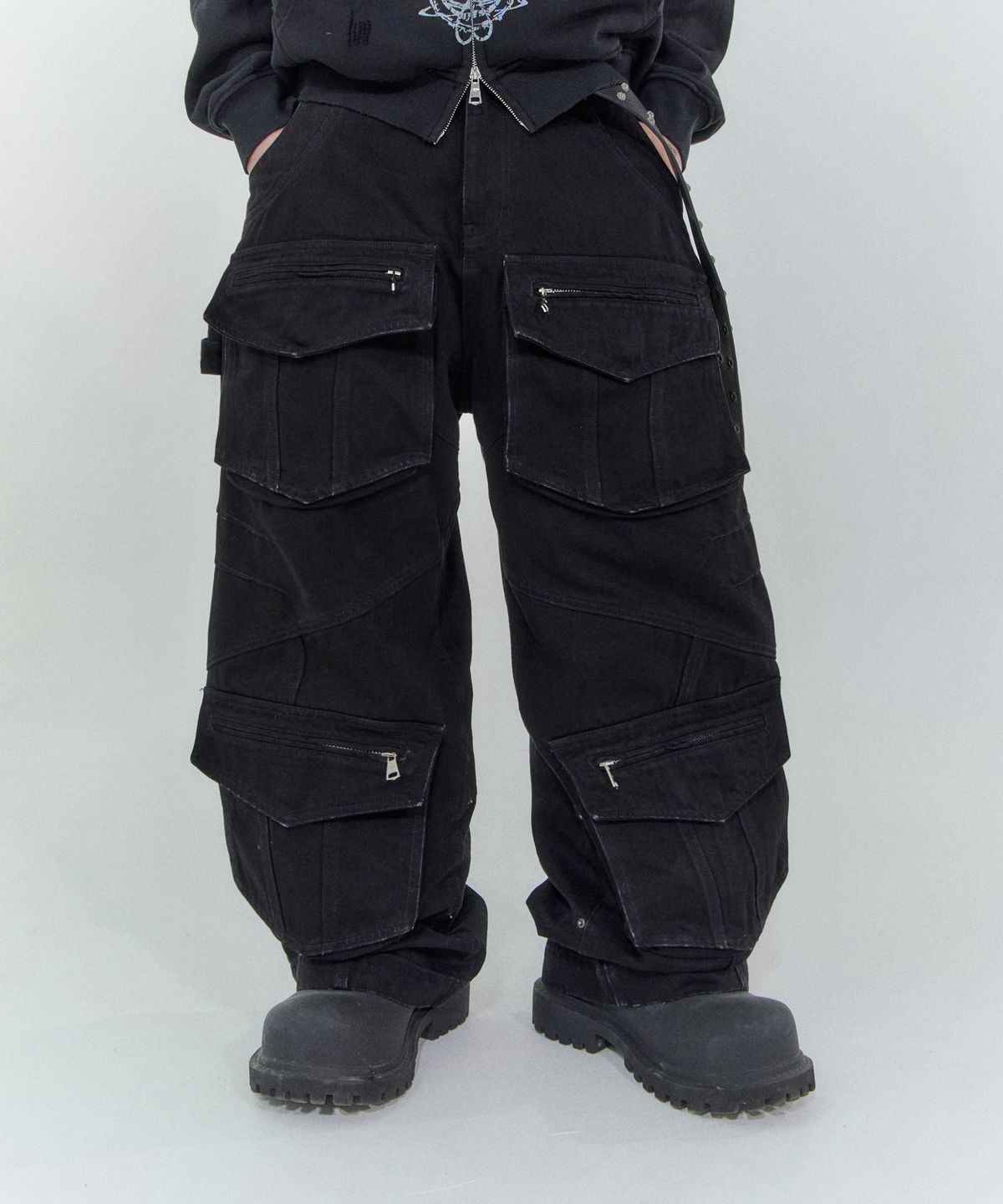 포스센스티브(FORCESENSITIVE) FST MULTI POCKET PANTS BLACK