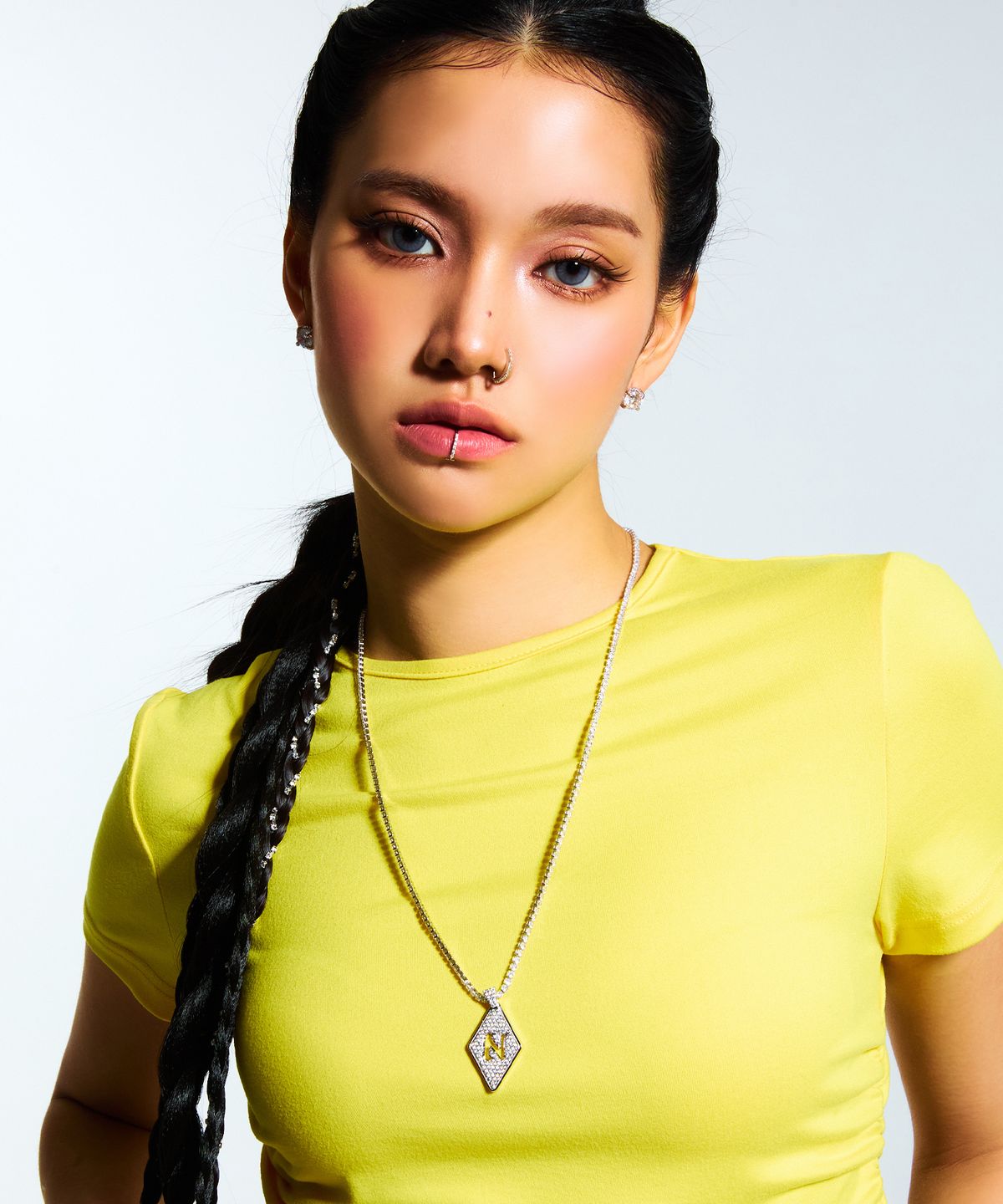 님부스(NIMBUS) 아이스 N 펀칭 펜던트 네크리스