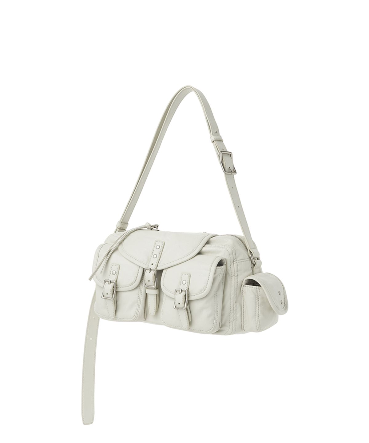 데뷔옹(DEBBYOUNG) BIKER BAG SMALL [IVORY]