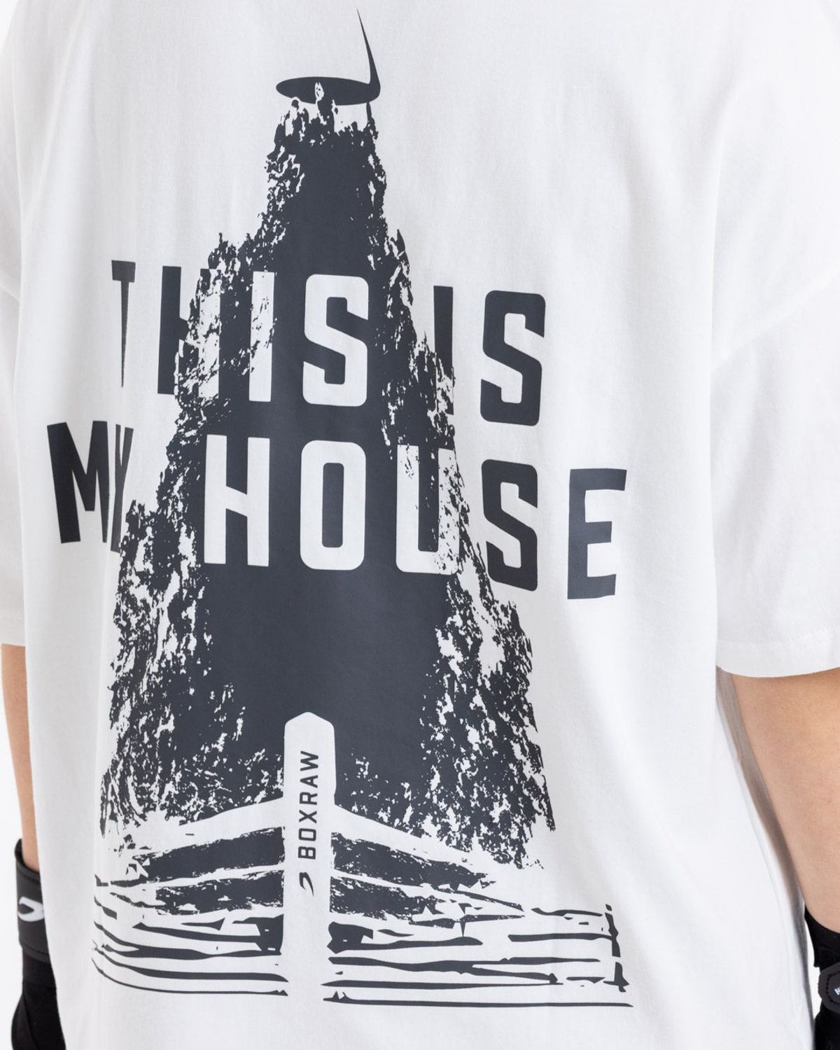 복스로(BOXRAW) This Is My House 오버사이즈 티셔츠 - 여성 W BXRW-U-TIMH-W [화이트]