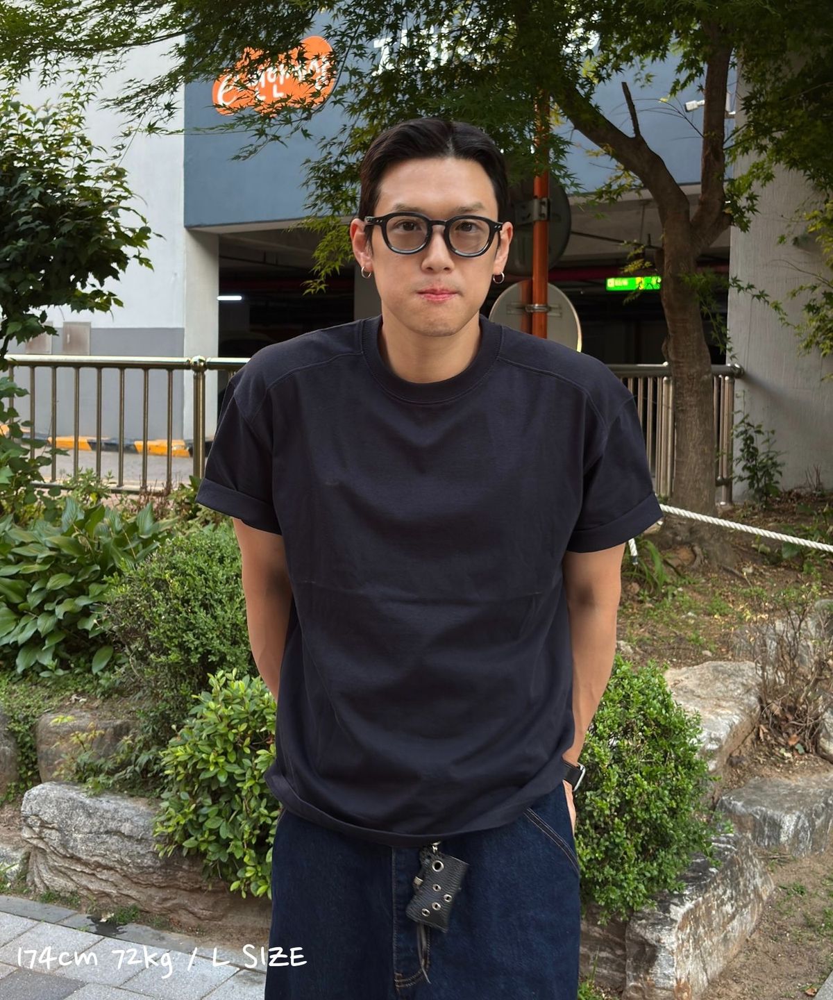 커즈넬로(CUZNELLO) [2-PACK] 커브드 세미크롭 반팔 티셔츠
