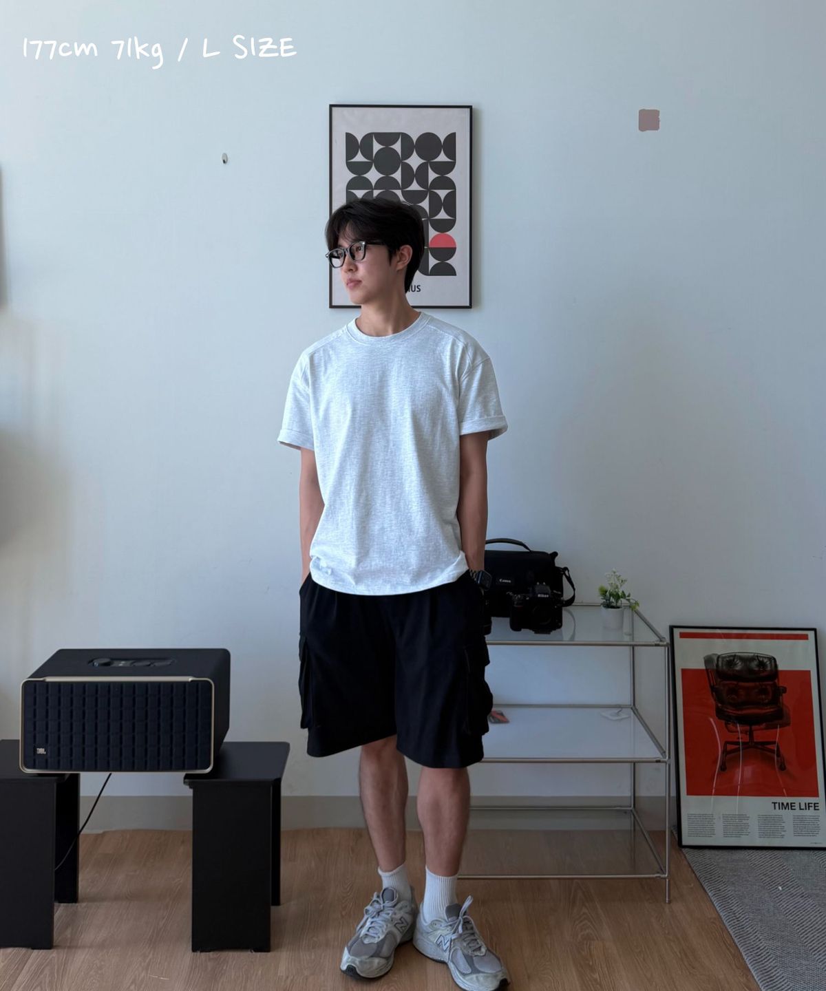 커즈넬로(CUZNELLO) [2-PACK] 커브드 세미크롭 반팔 티셔츠