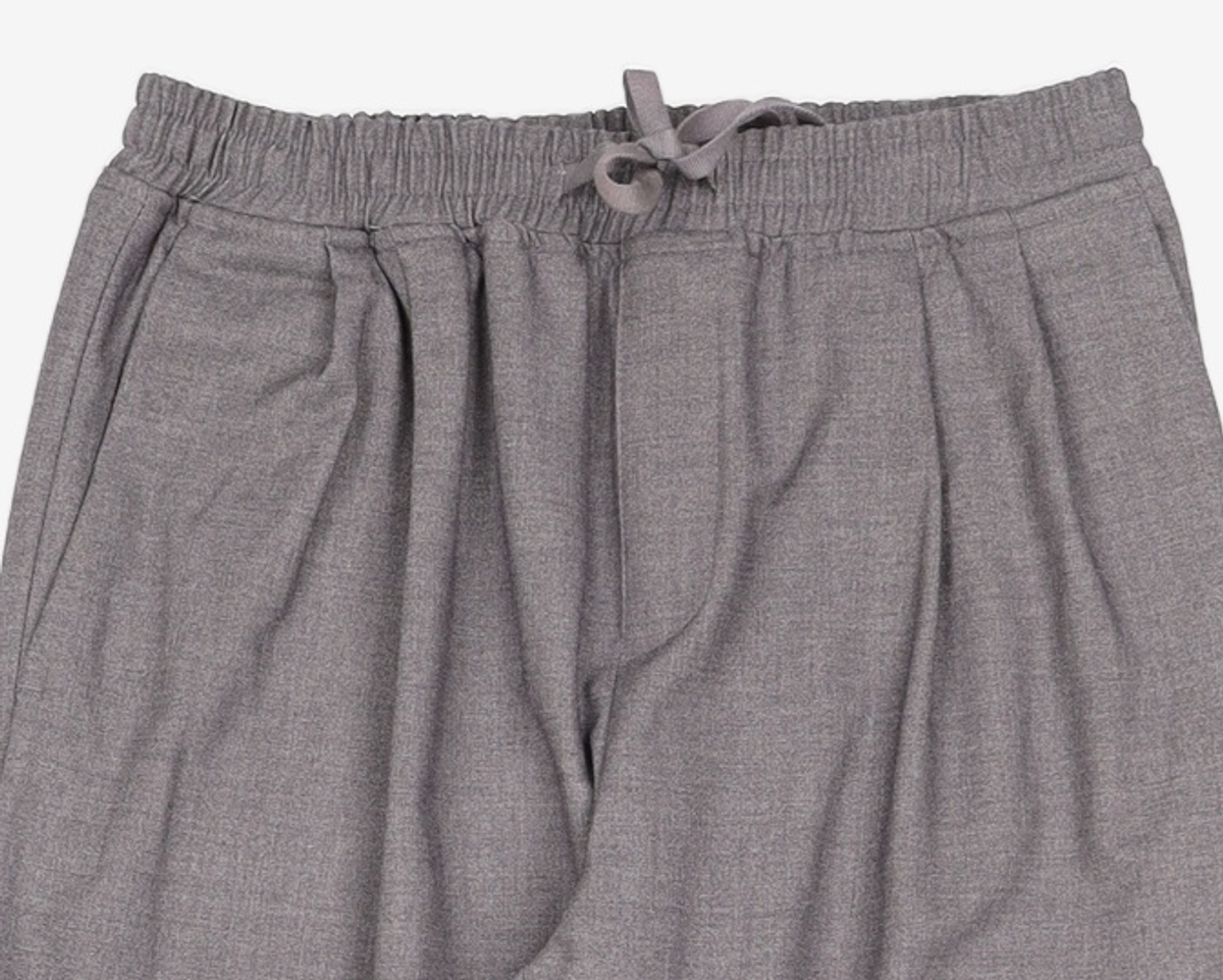 프리즘웍스(FRIZMWORKS) WOOL TWO TUCK RELAX PANTS _ CHARCOAL M