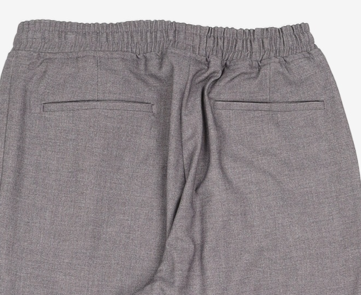 프리즘웍스(FRIZMWORKS) WOOL TWO TUCK RELAX PANTS _ CHARCOAL M