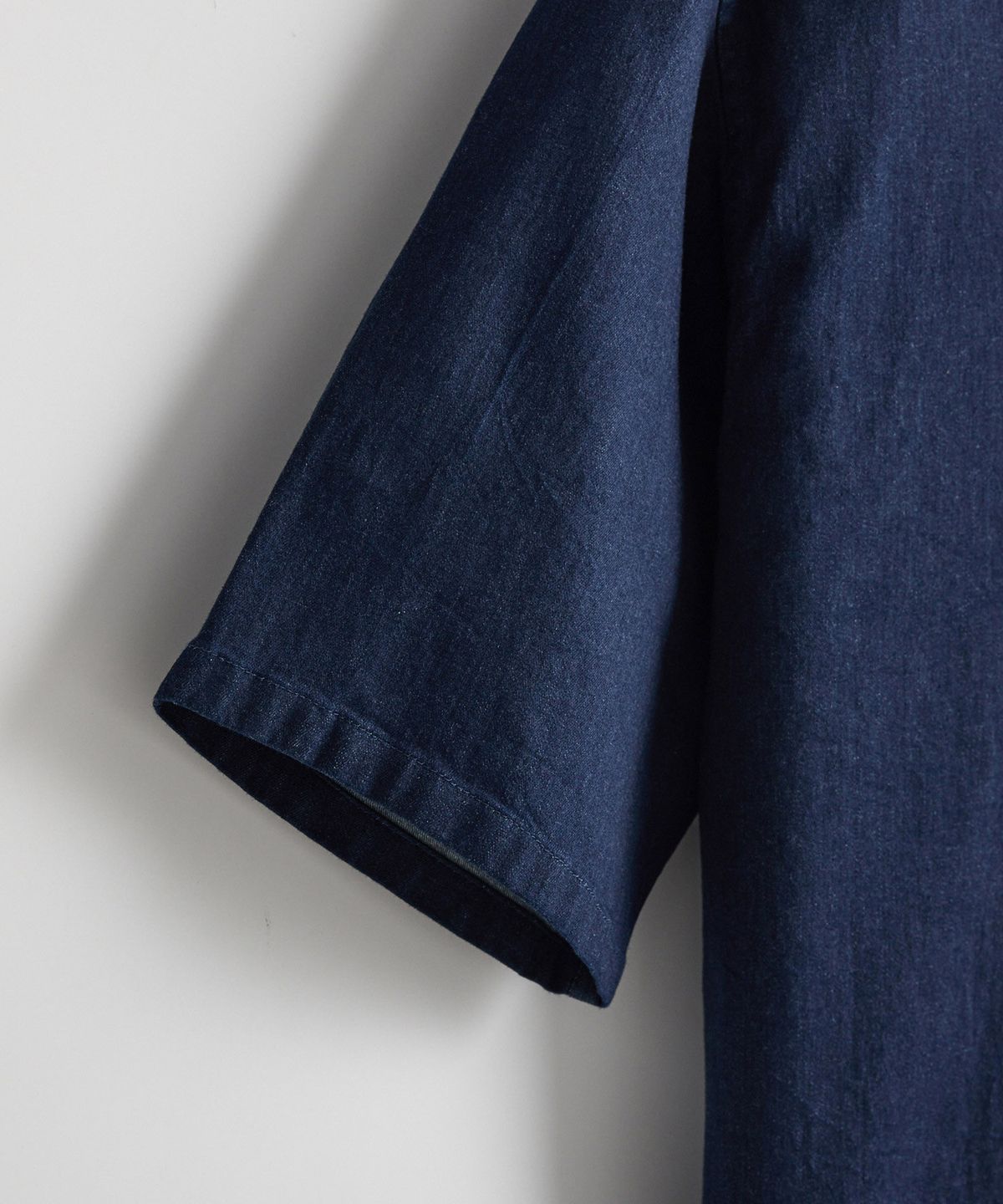 에스티코(STCO) Gentlemens Philosophy 6.5oz 소프트 데님 반소매 셔츠_생지 (릴렉스핏)_JDSXB34OSL
