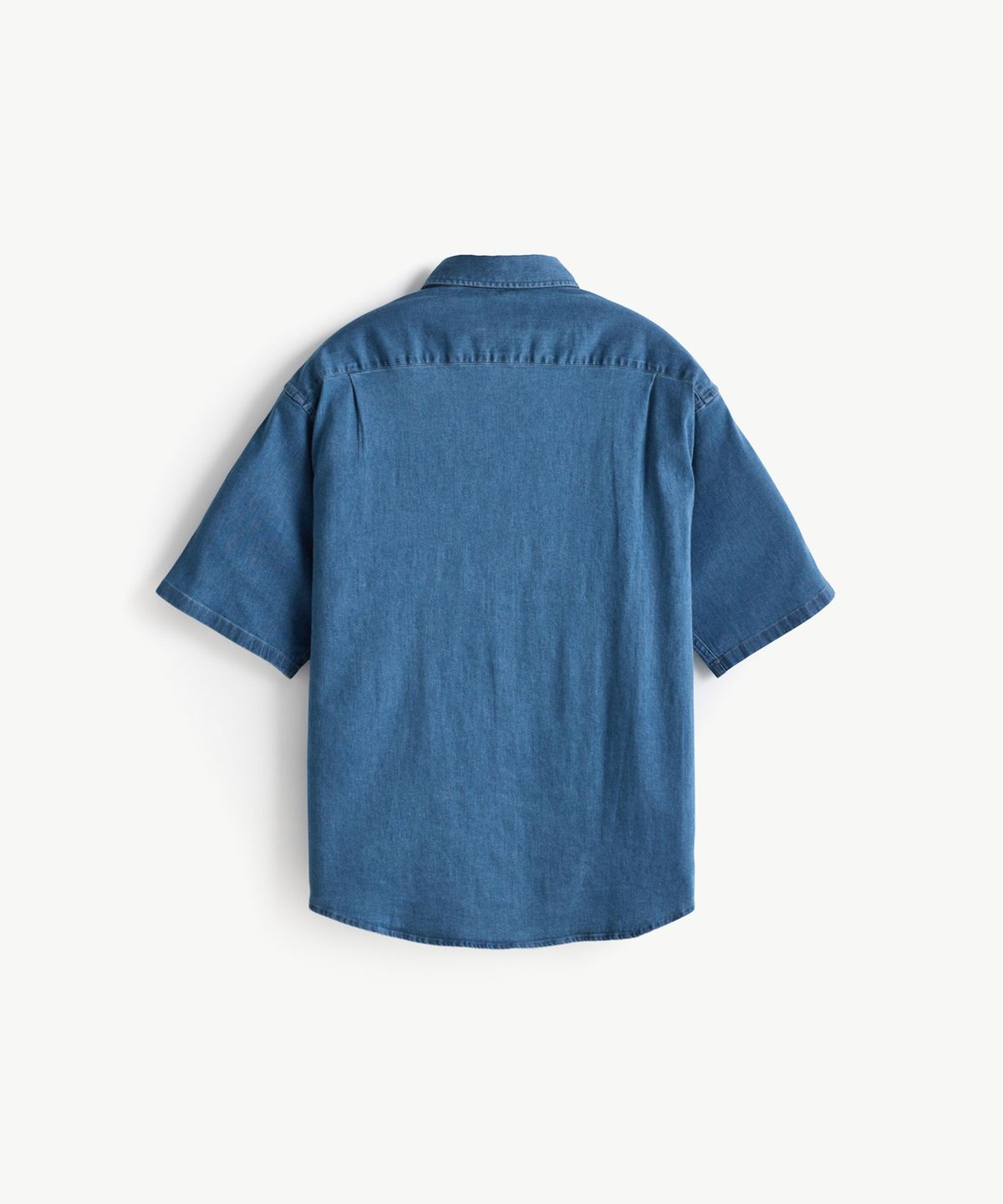 에스티코(STCO) Gentlemens Philosophy 6.5oz 소프트 데님 반소매 셔츠_중청 (릴렉스핏)_JDSXB32OSL