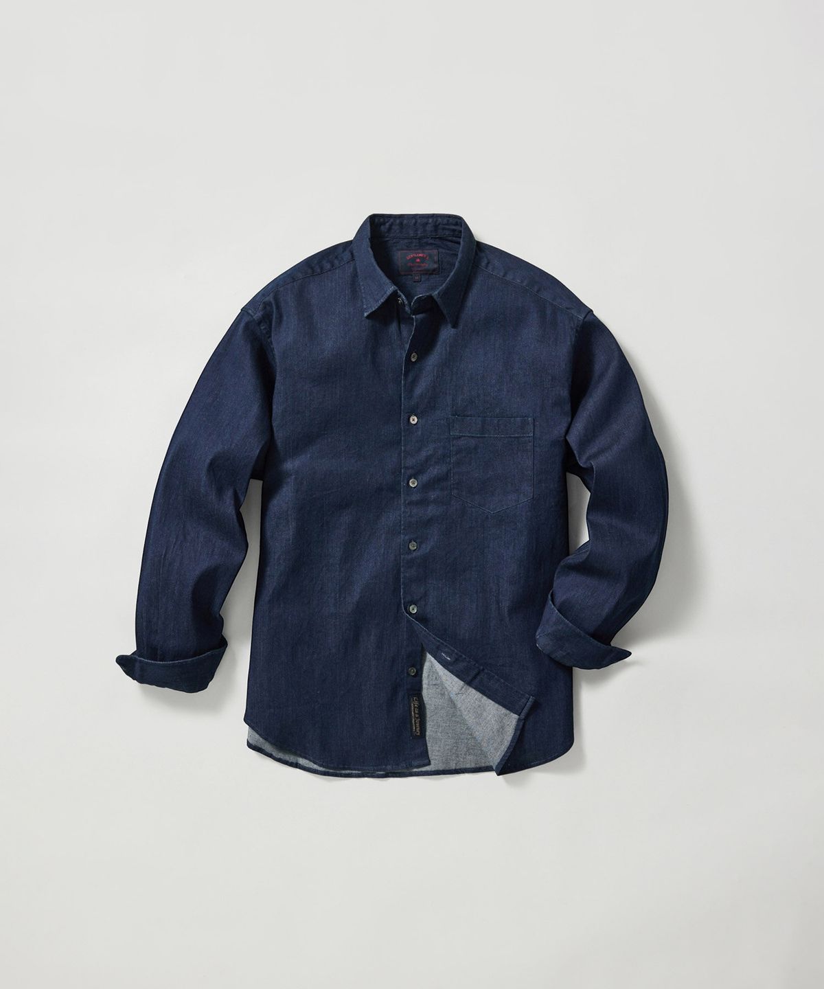 에스티코(STCO) Gentlemens Philosophy 6.5oz 소프트 데님 셔츠_생지 (릴렉스핏)_JDSXZ34OSL