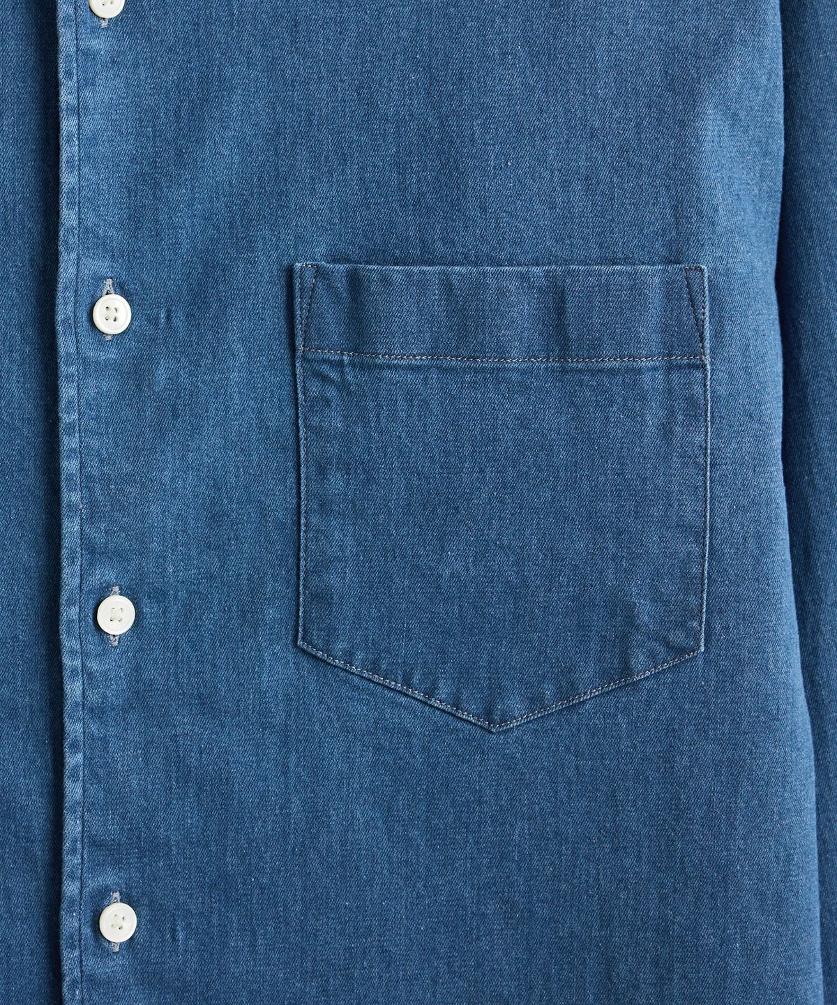 에스티코(STCO) Gentlemens Philosophy 6.5oz 소프트 데님 셔츠_중청 (릴렉스핏)_JDSXZ32OSL