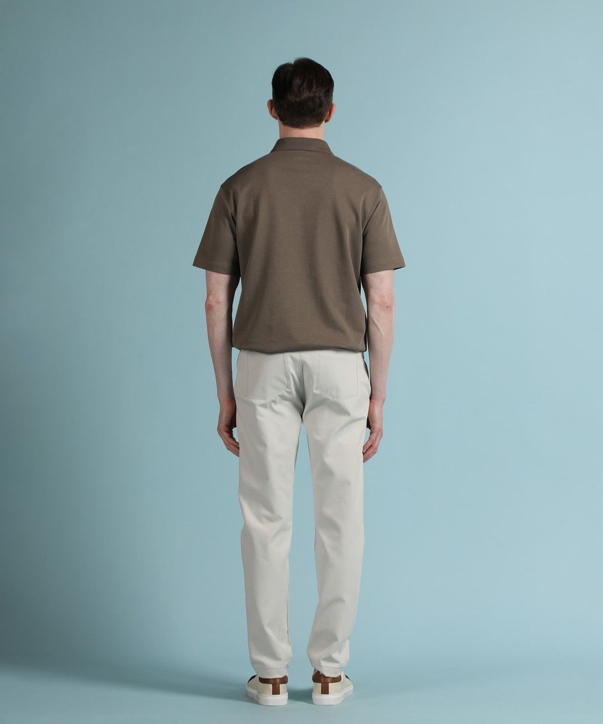 빠니깔레(PANICALE) 카키베이지 스트레치 폴로 티셔츠
